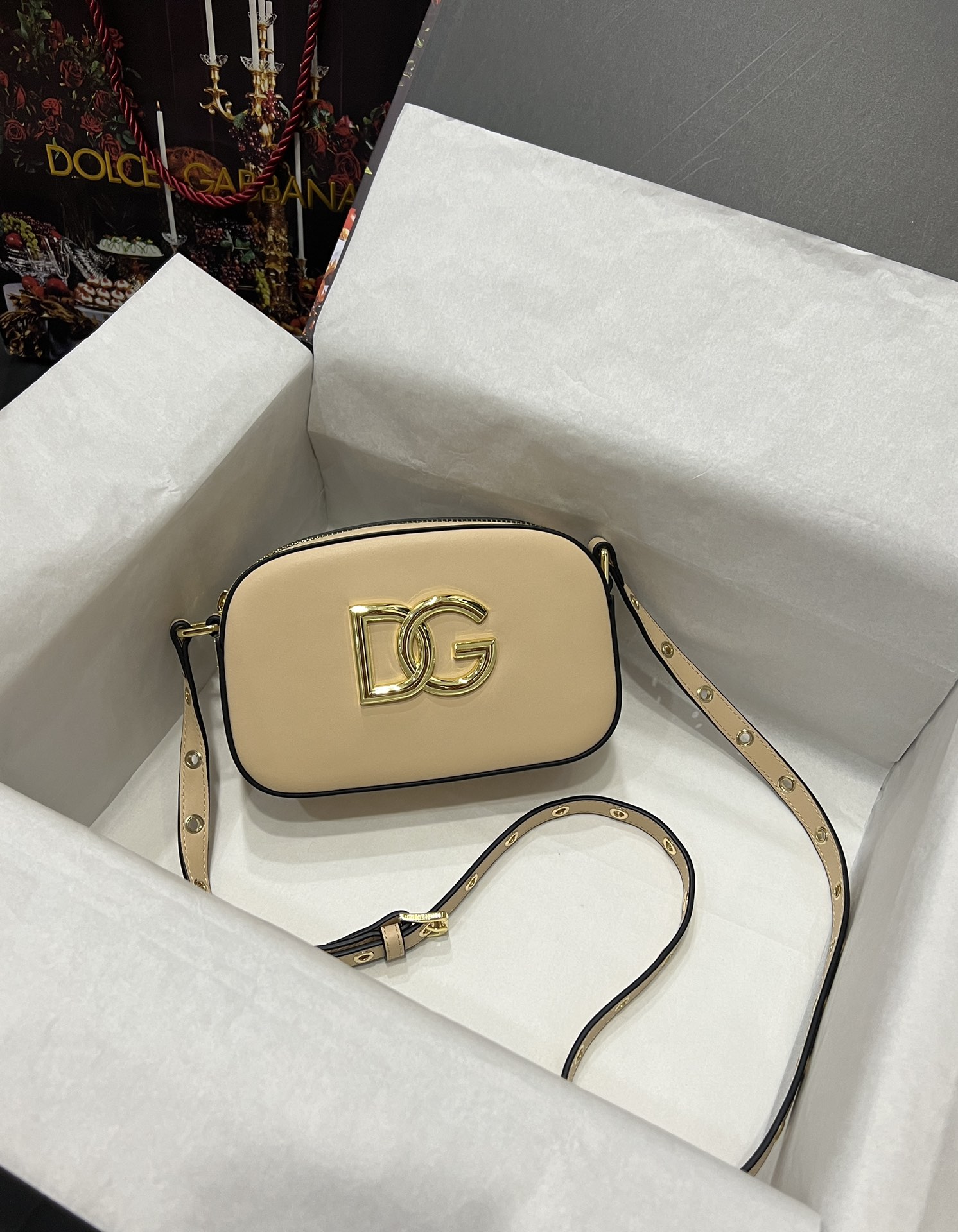 [TOP] Dolce & Gabbana D&G Calfskin 3.5 Bag 12*19*5.5cm - 3 Color