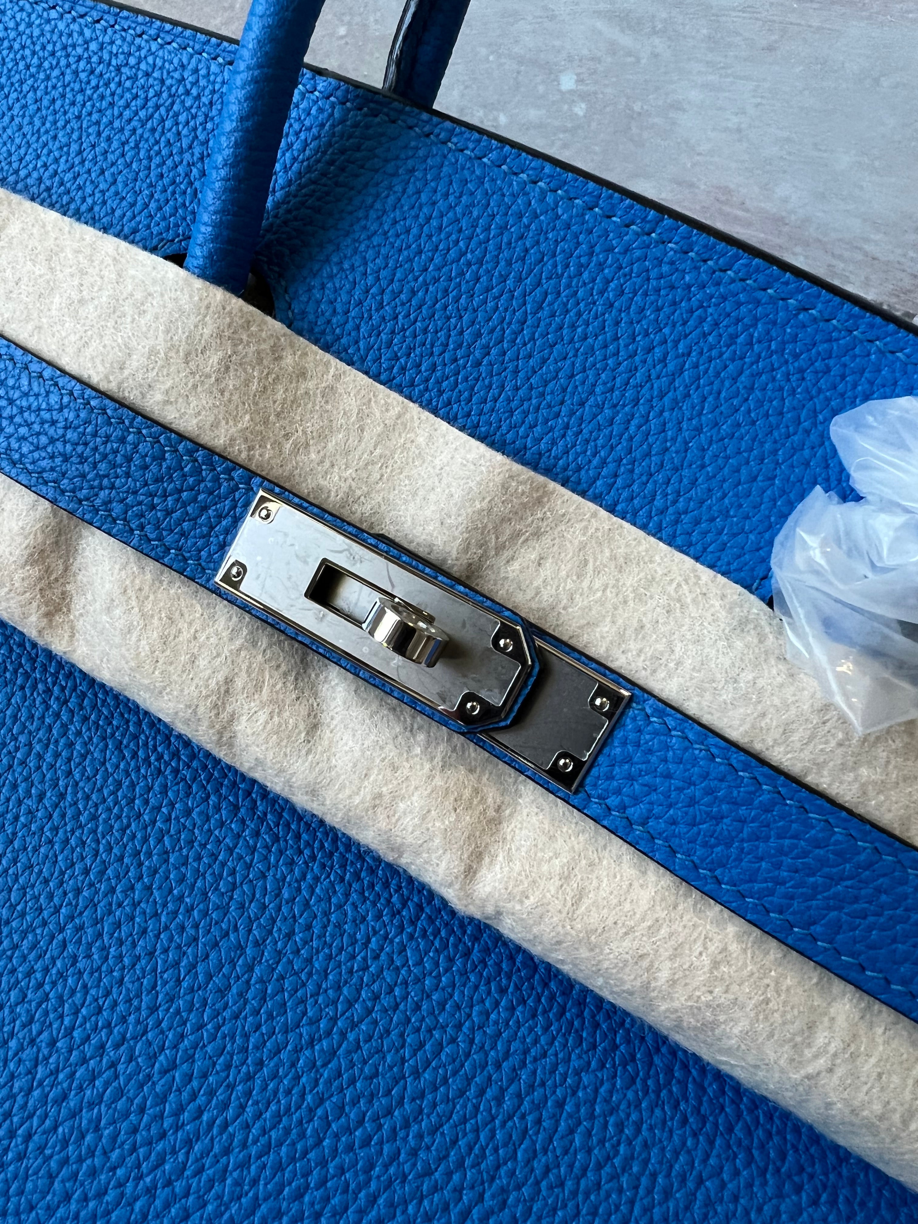 [TOP] HERMES Birkin w PHW 35cm - Royal Blue