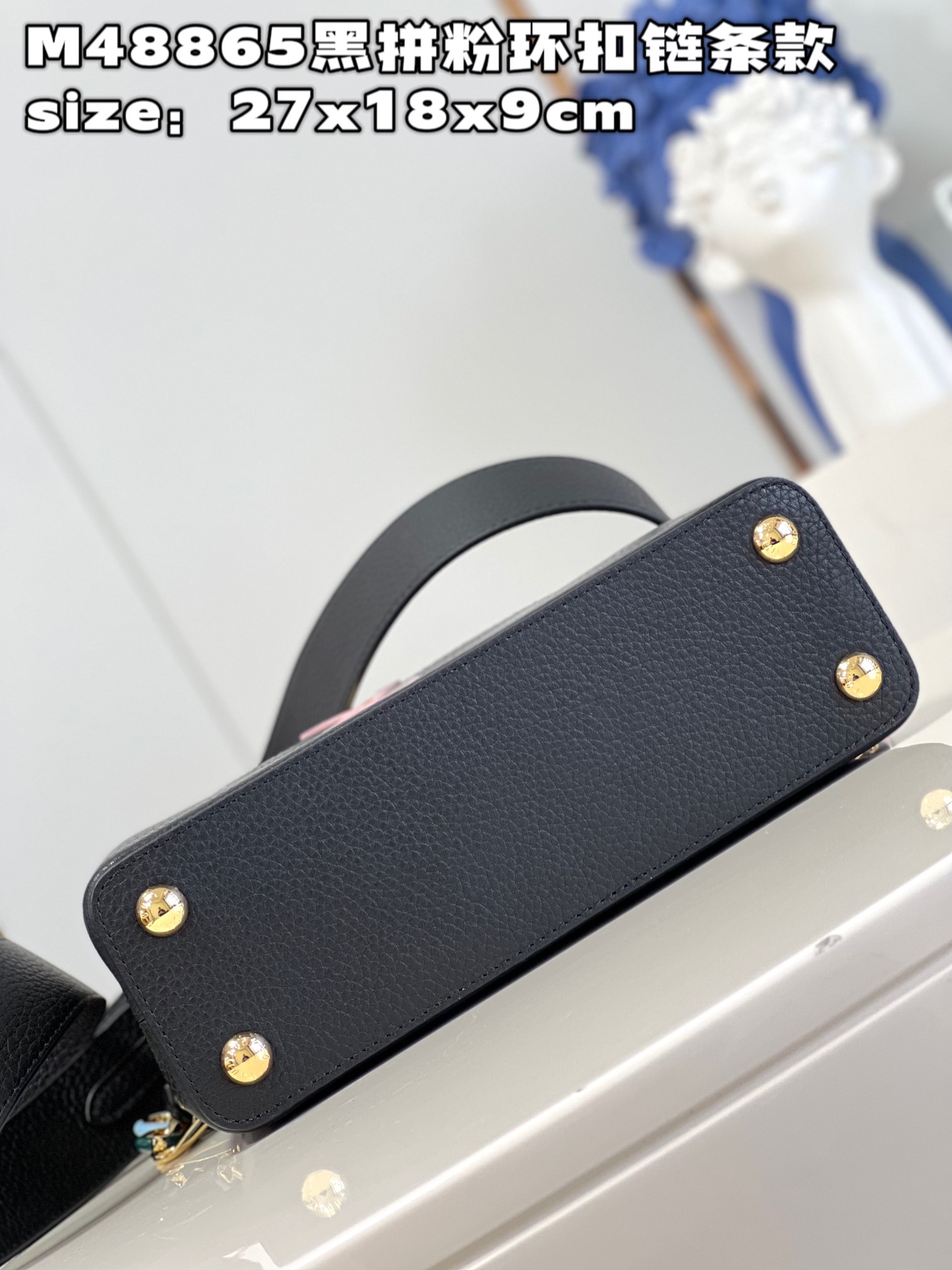 [TOP] Louis Vuitton LV Capucines Bag 3 Sizes- Black