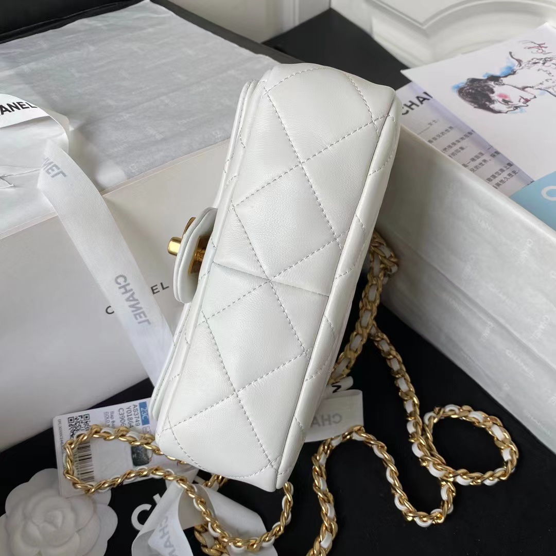 [TOP] CHANEL Classic CF Lambskin - Medium 20cm - GHW - 4 colours