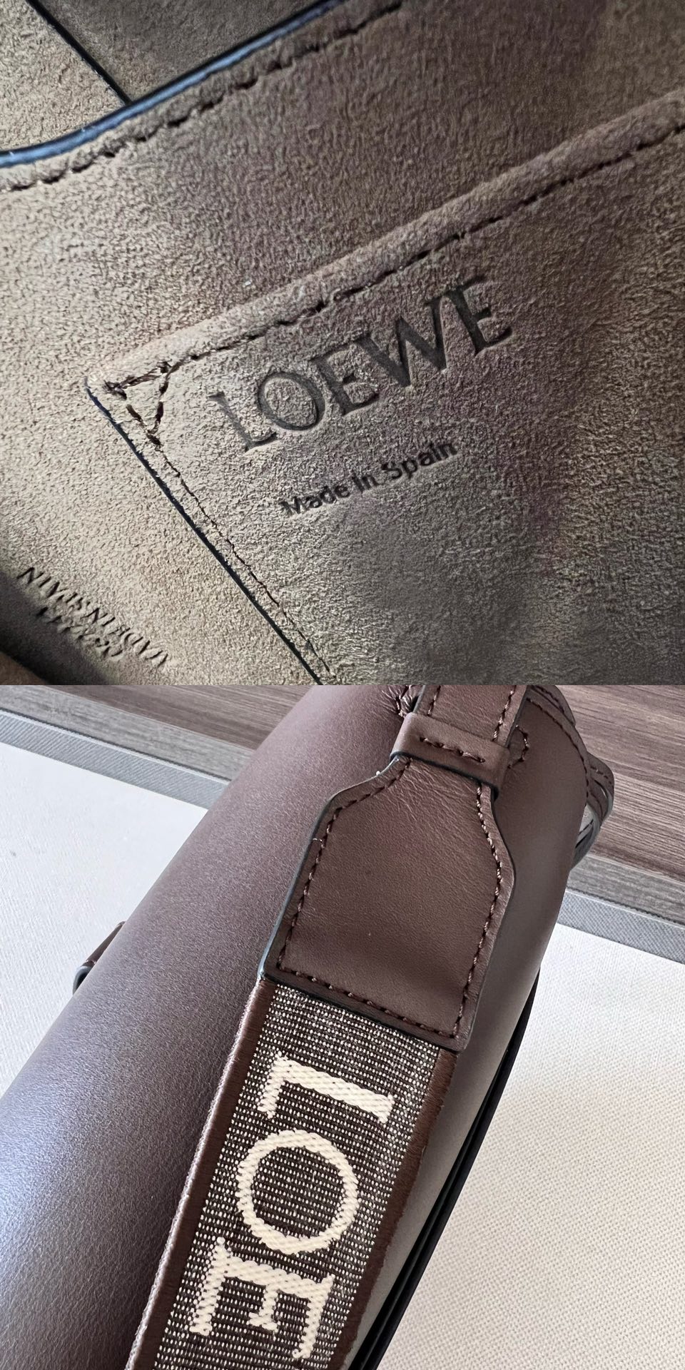 [TOP] LOEWE Gate Dual bag 26x12.5x19cm - Chocolate