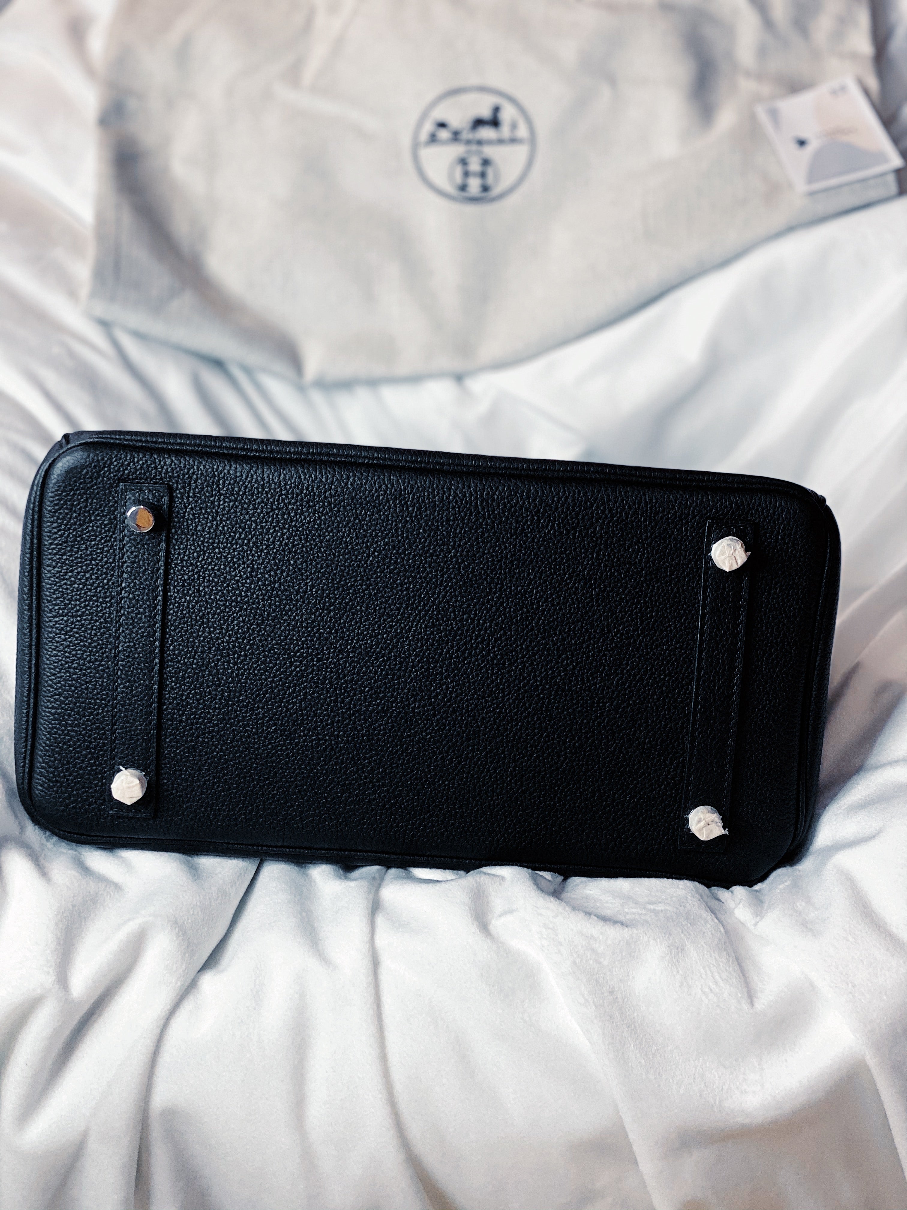 [TOP] HERMES Birkin Togo Leather 30cm - Black & SHW