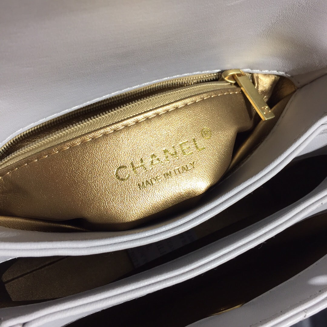 [TOP] CHANEL Trendy Spirit Top Handle Quilted Bag - Grey