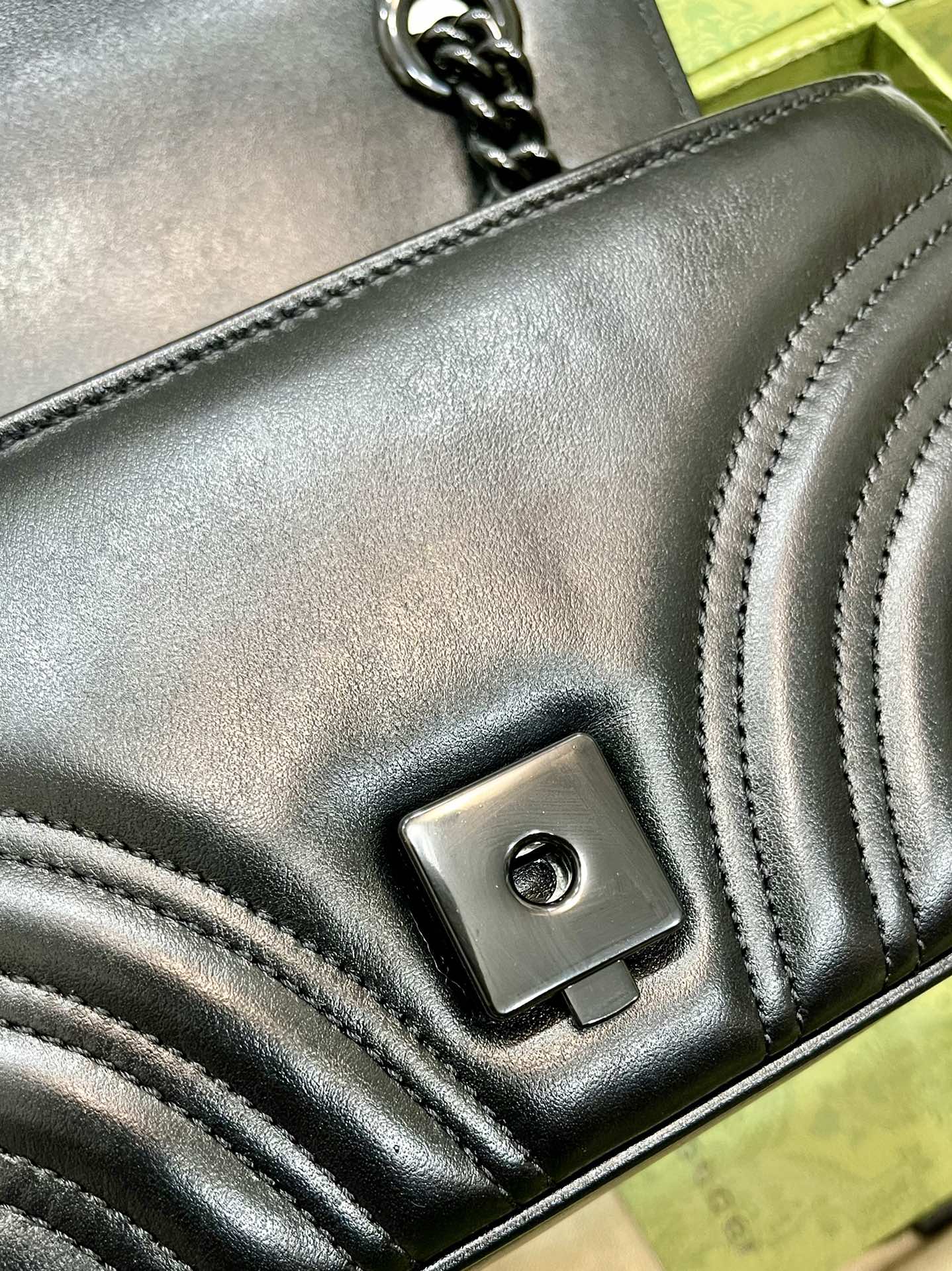 [TOP] GUCCI Gu€€i Marmont Matelasse Bag Mini 22cm - All Black