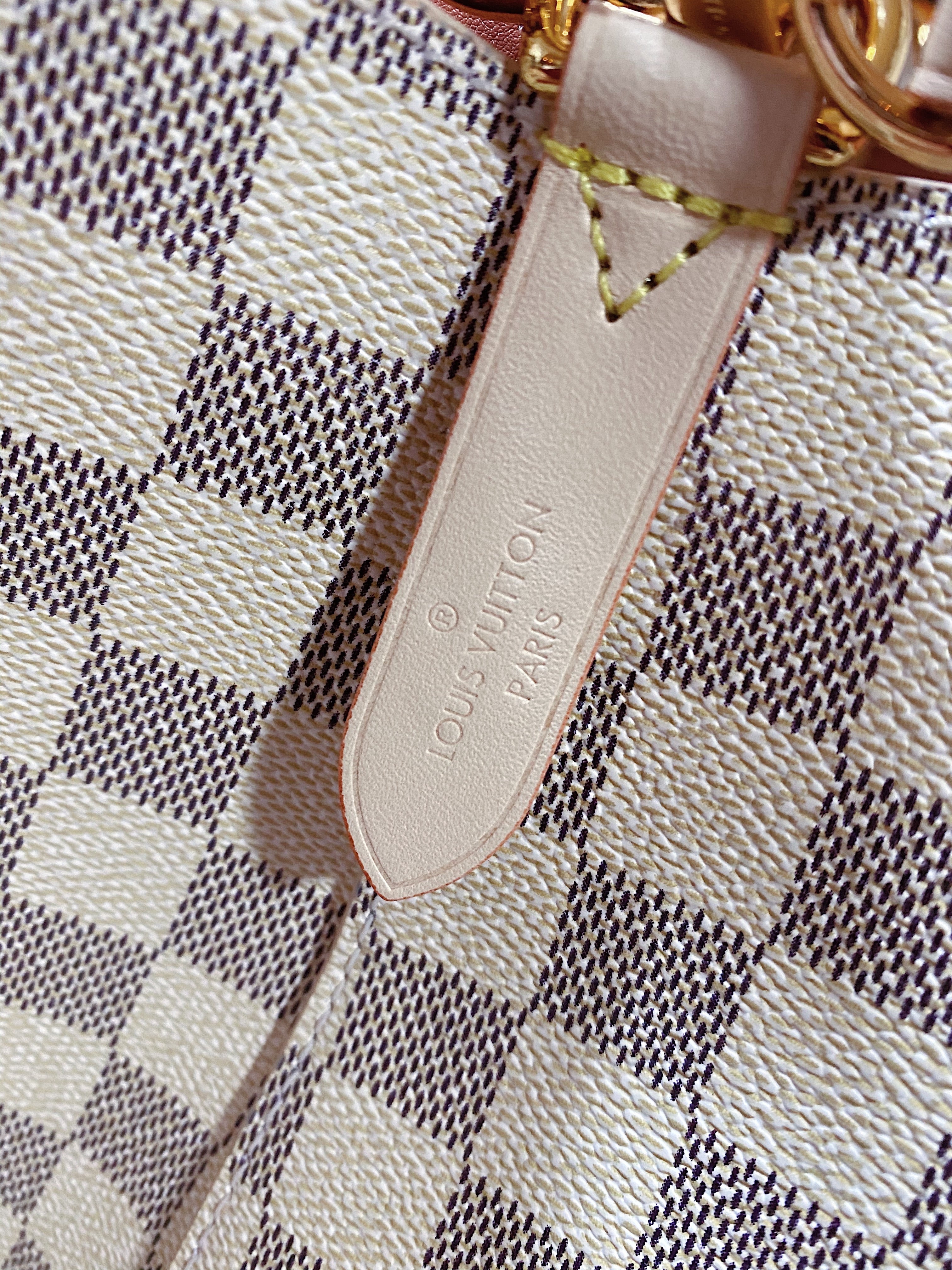 [TOP] Louis Vuitton LV  Noe Bag With Braided Handle 34x26x19cm - Damier Azur