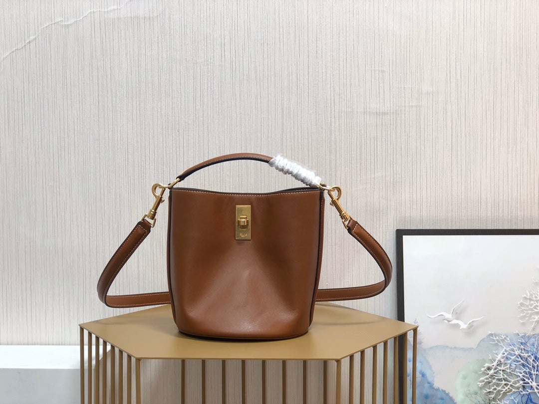 [TOP] CELINE Teen Bucket Bag - Brown