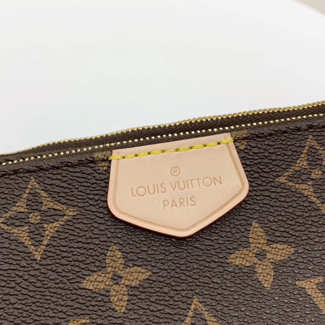 [TOP] Louis Vuitton LV L*V Multi Pochette Accessories Bag 21X12X3cm- Green Strap