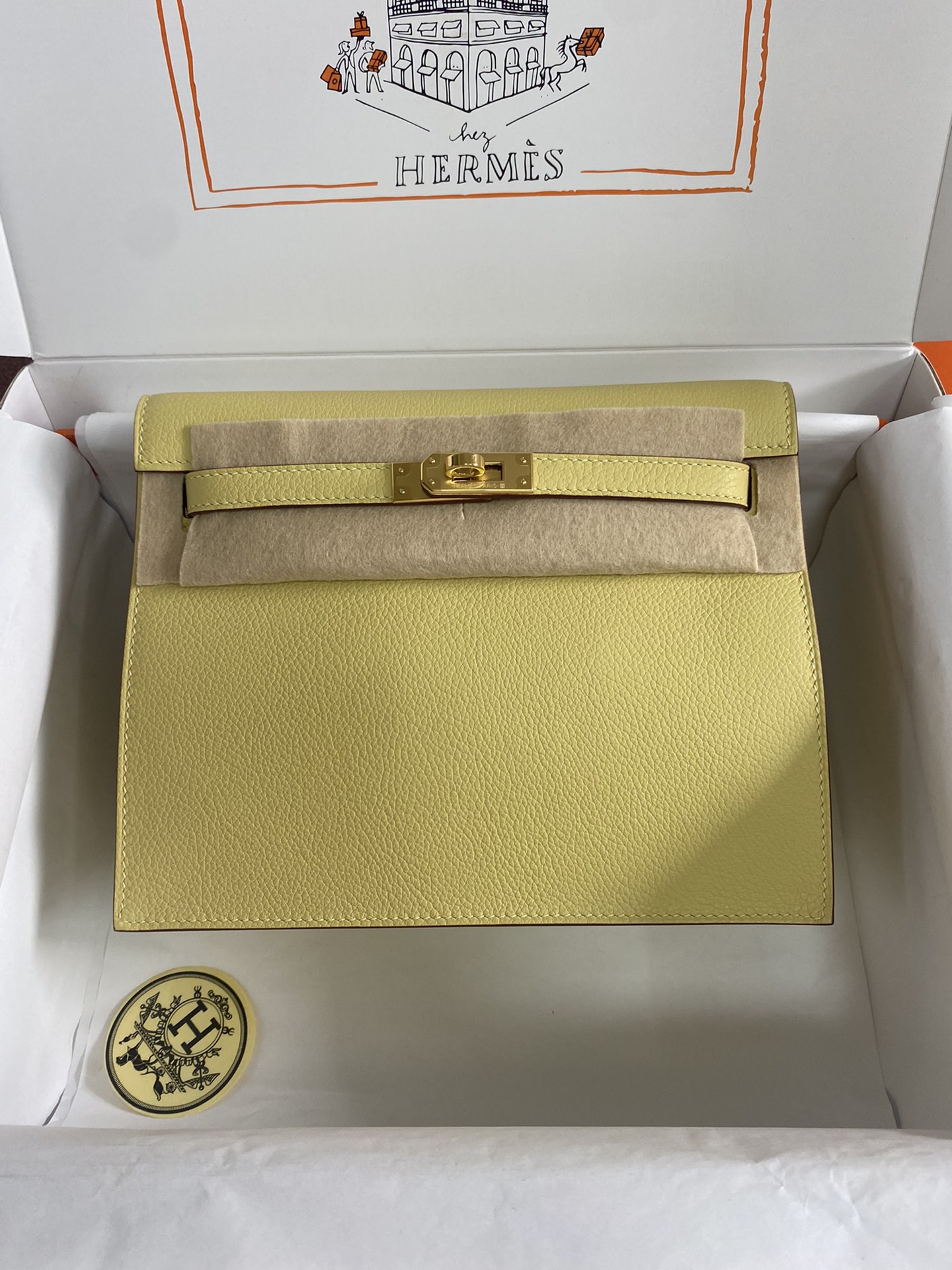 [Top] HERMES Kelly danse II  Calfskin 22cm - 20 Colors