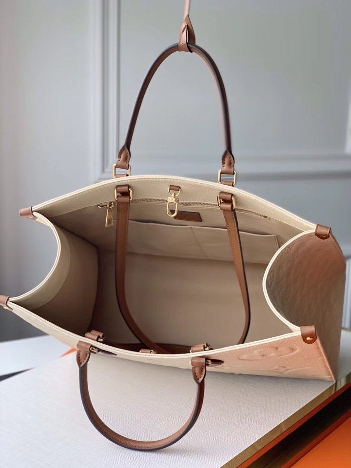 [TOP] Louis Vuitton LV  On The Go Bag  41/34/19cm- Cream