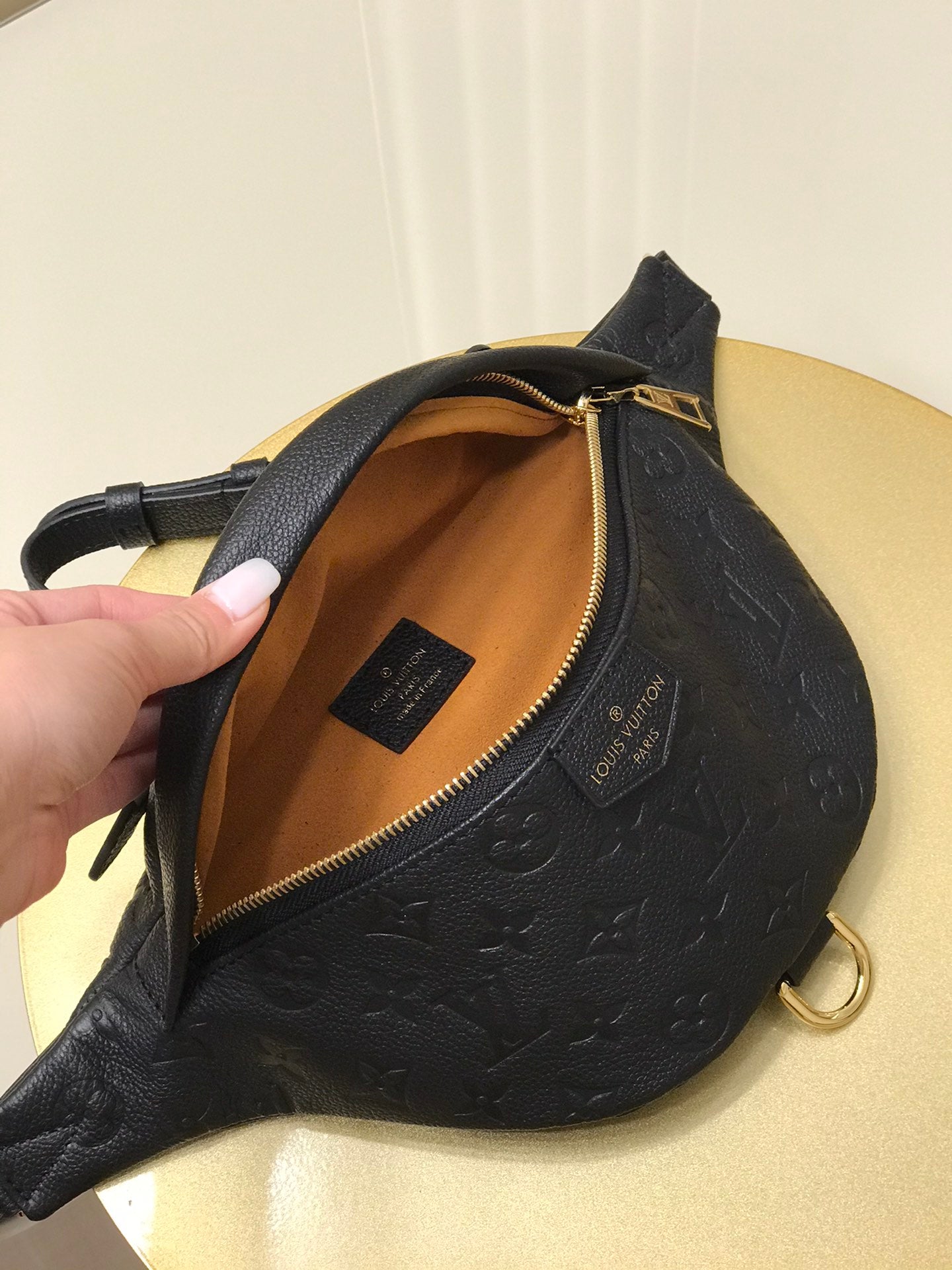 [TOP] Louis Vuitton LV Empreinte Bumbag - Black - 36*15*15CM