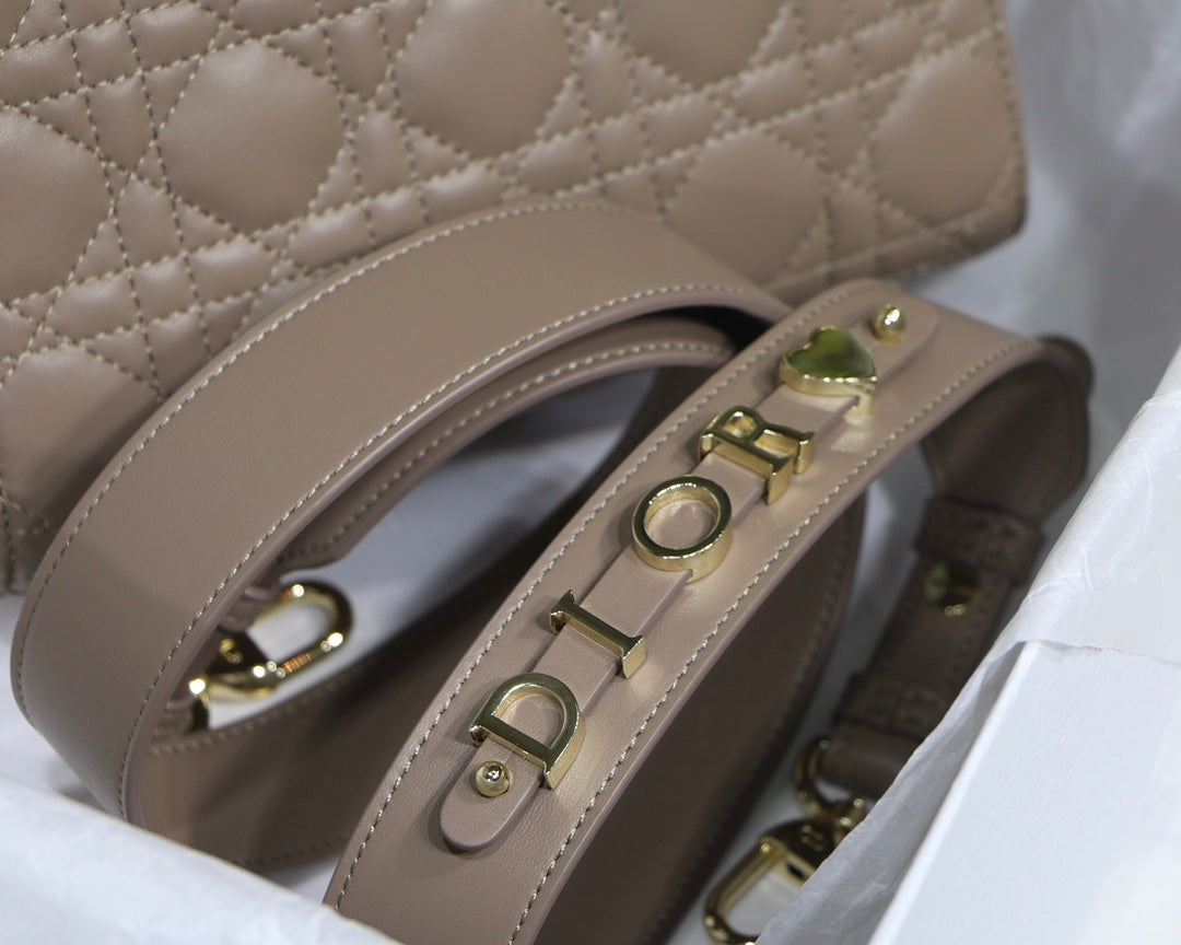 [TOP] Christian Dior Lady Christian Dior Bag ABC-Small - Taupe