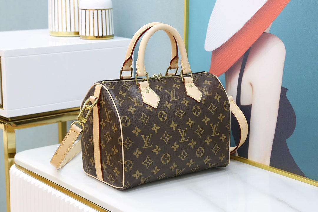 [TOP] Louis Vuitton LV L*V Speedy 25 Monogram Bag