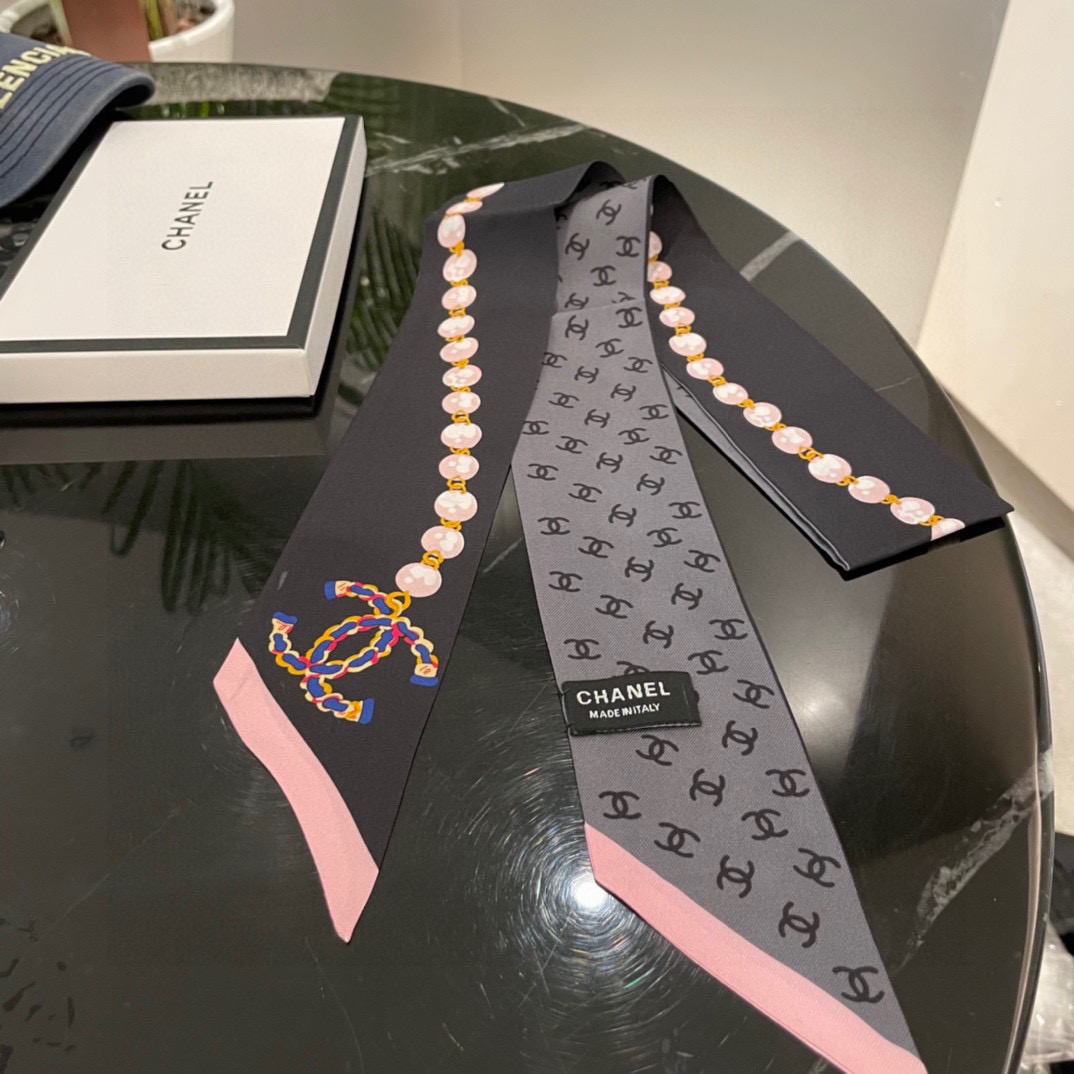 [TOP] CHANEL Slim Bandeau 120 × 6 cm – Four Colours