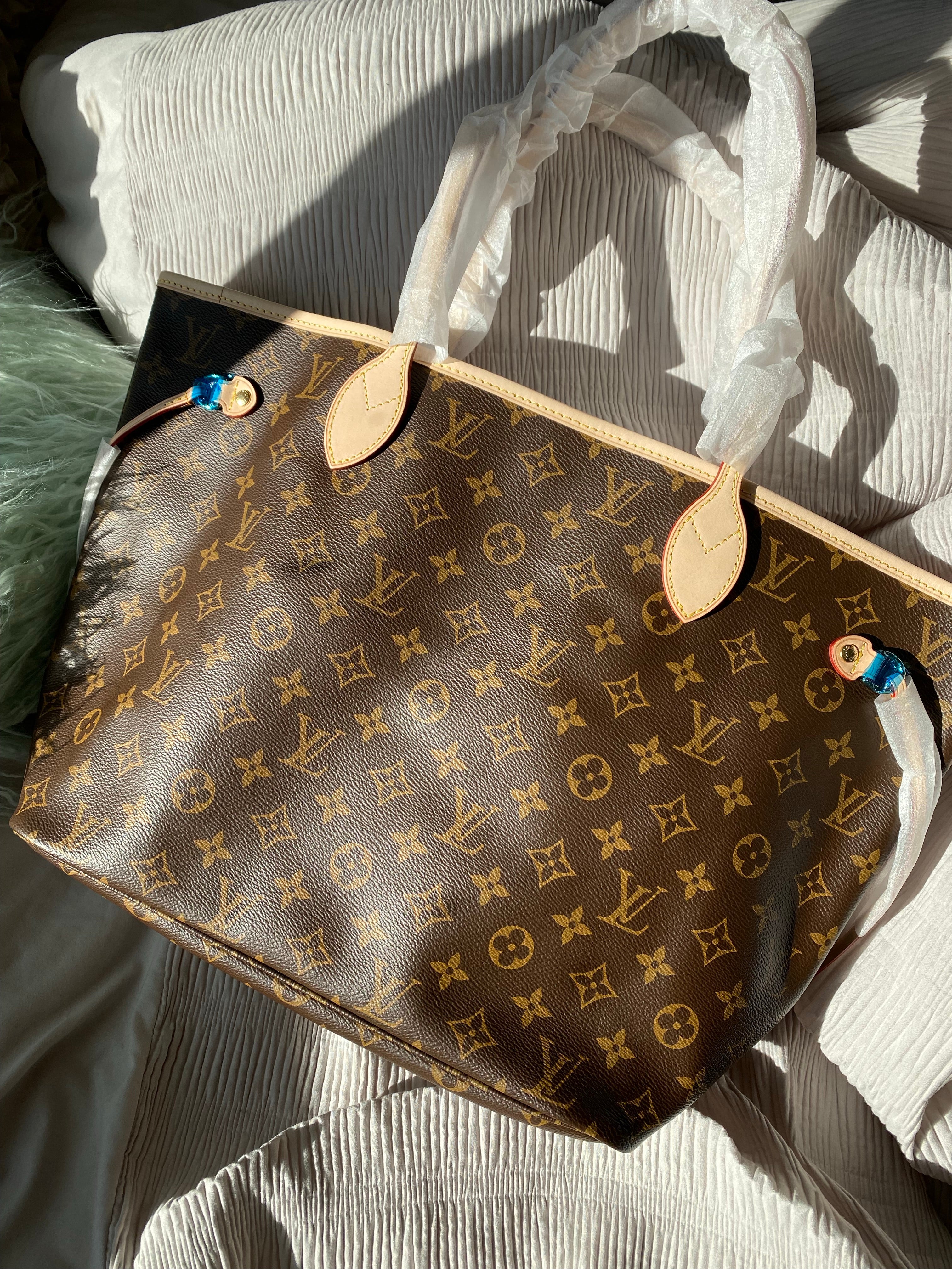 [TOP] Louis Vuitton LV  Neverfull MM Monogram Bag 32x17x28cm- RED
