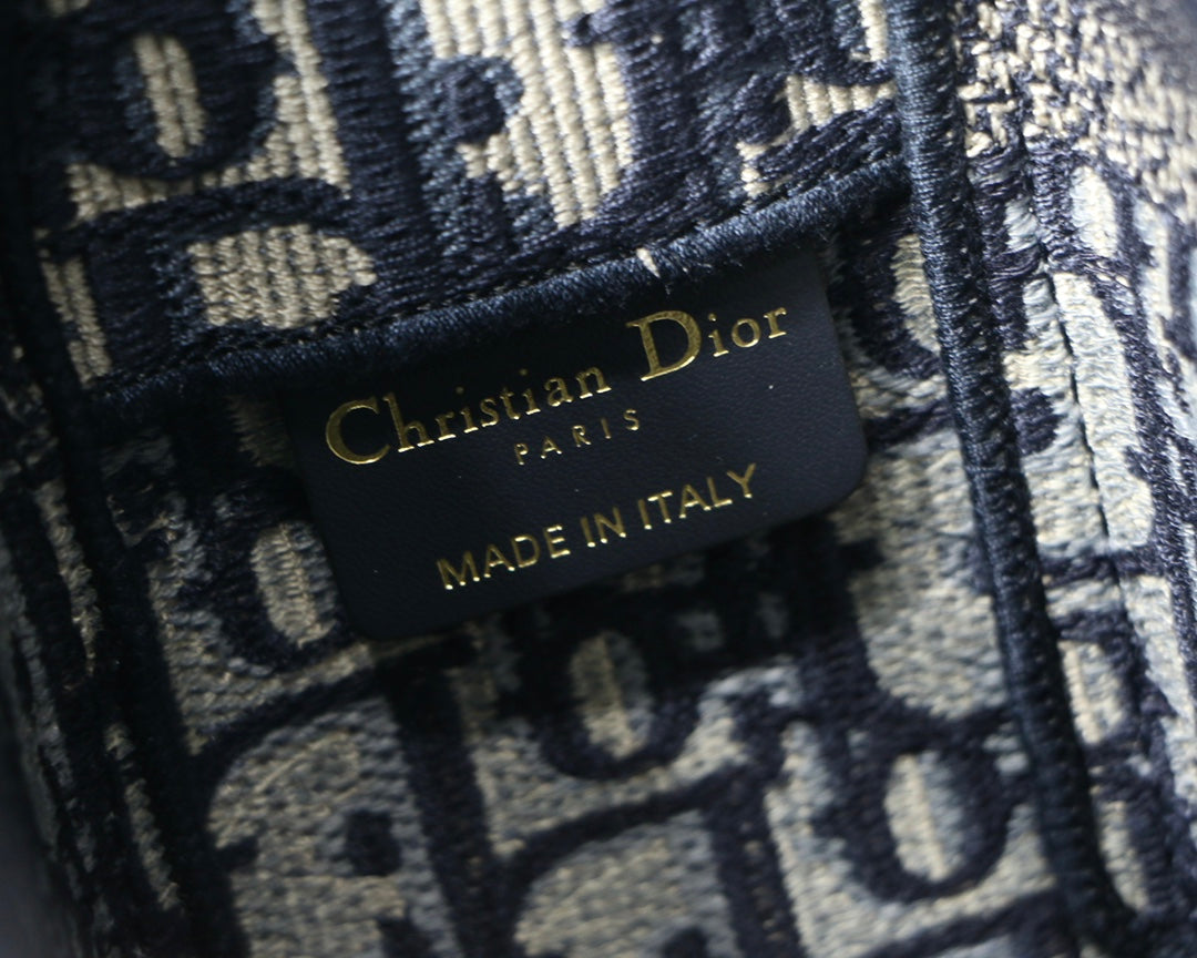 [TOP] Christian Dior Camp Oblique Small Bag - 23x15x8cm - Deep Blue