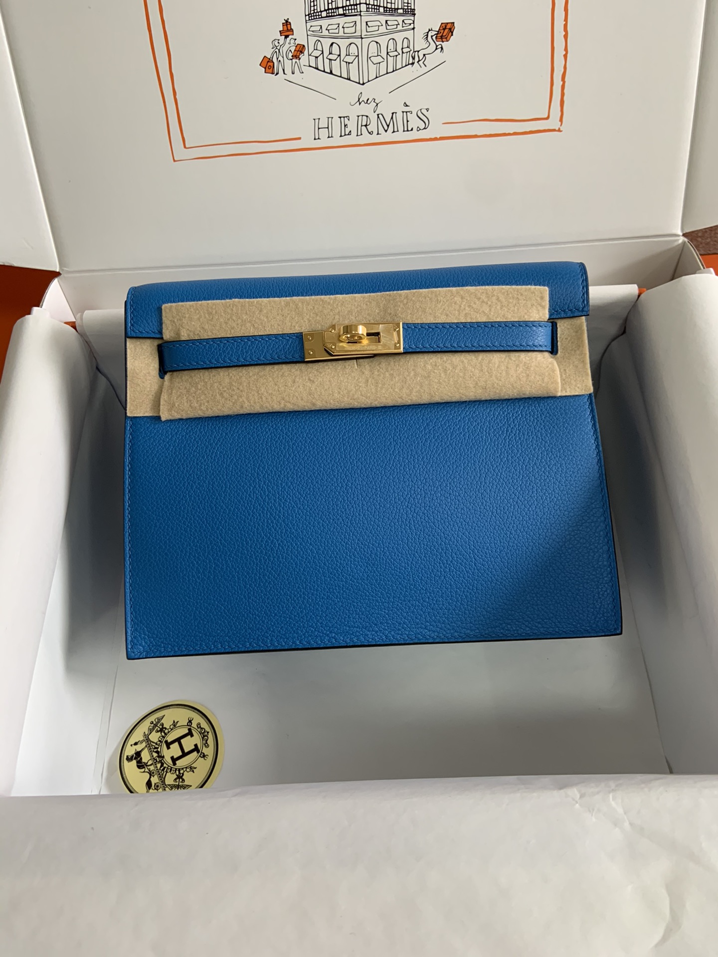 [Top] HERMES Kelly danse II  Calfskin 22cm - 20 Colors