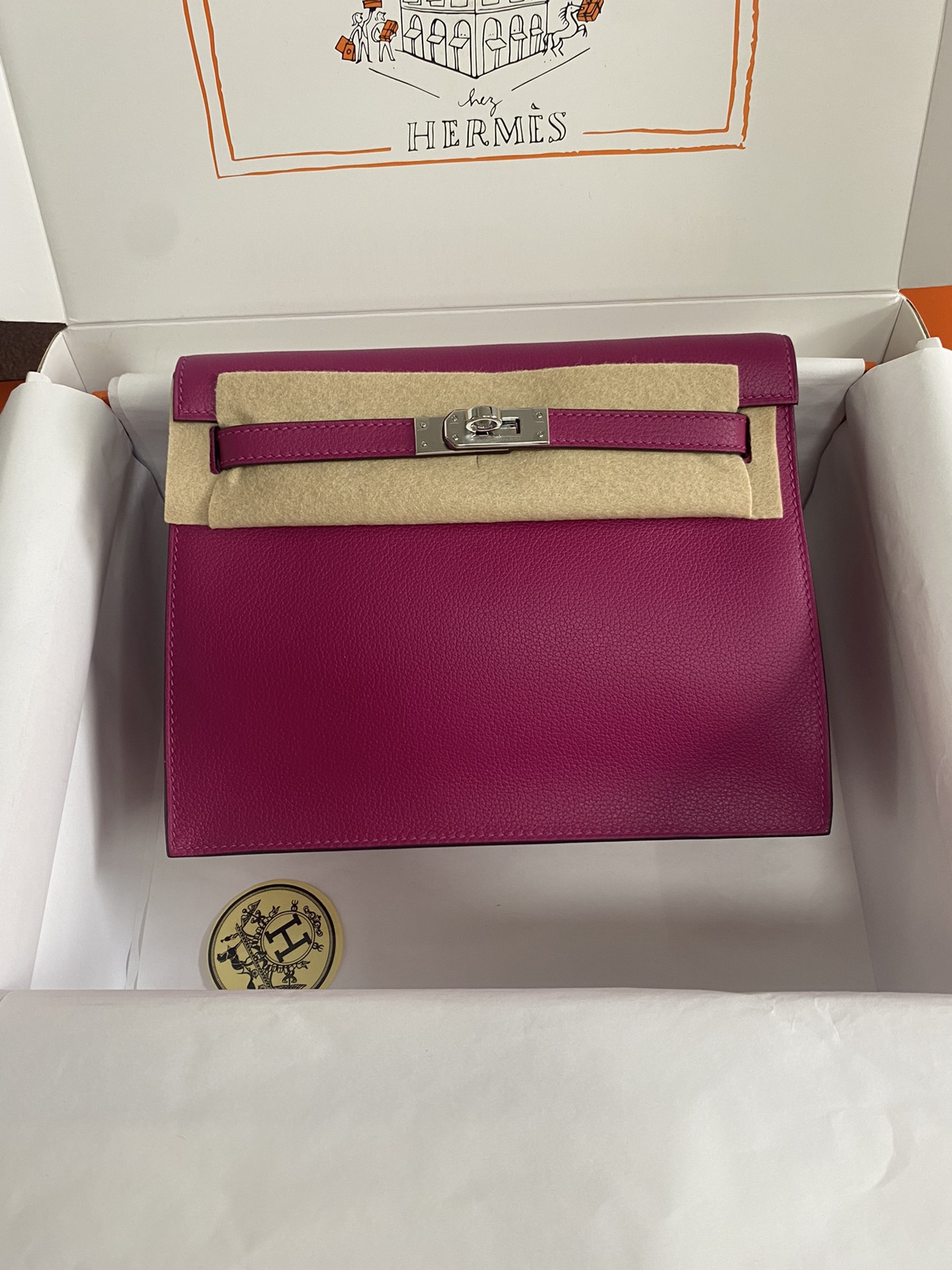 [Top] HERMES Kelly danse II  Calfskin 22cm - 20 Colors