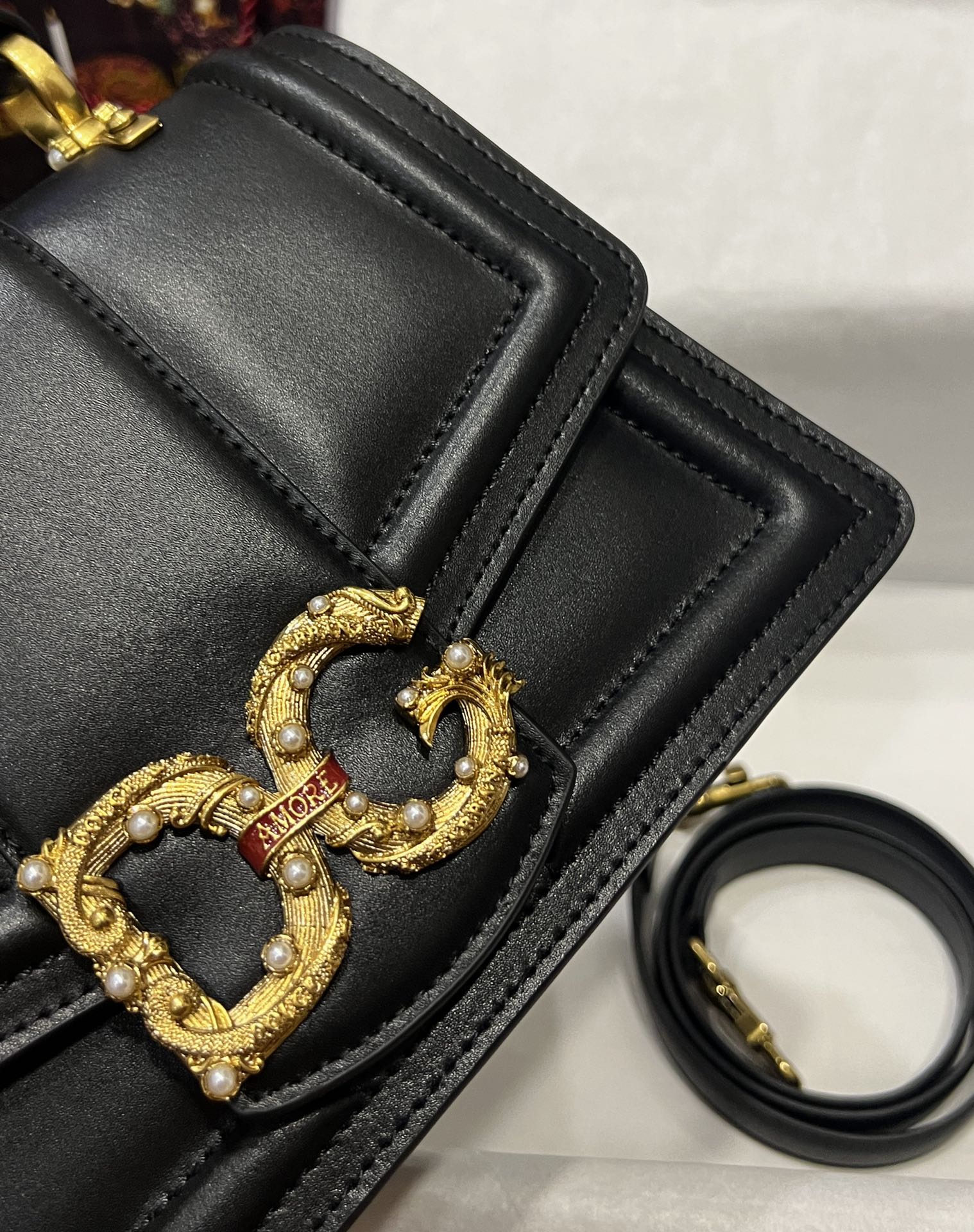 [TOP] Dolce & Gabbana D&G Nappa Leather DG Girls Handbag 27*18*8cm - 6 Color