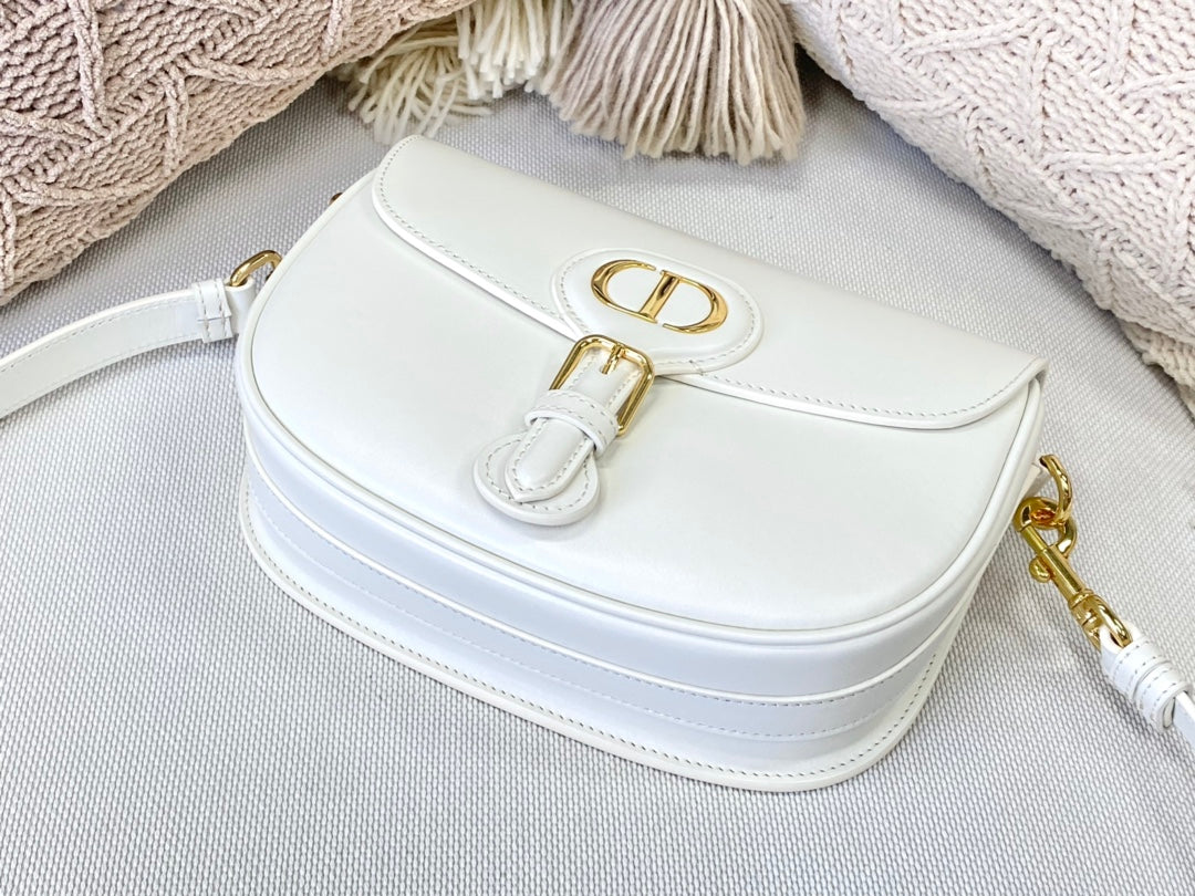 [TOP] Christian Dior Bobby Bag Small - White