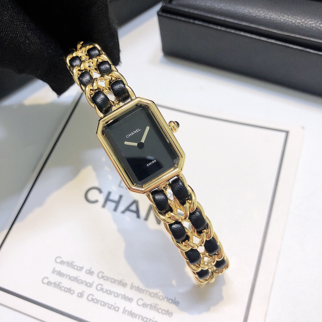 [TOP] CHANEL Premiere Rock Watch - Black & Gold