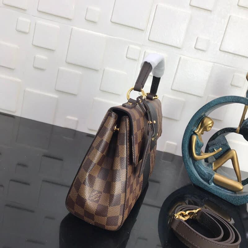 [TOP] Louis Vuitton LV L*V Magnolia Damier Ebene Canvas Bond Street 17× 24×9 cm- Black