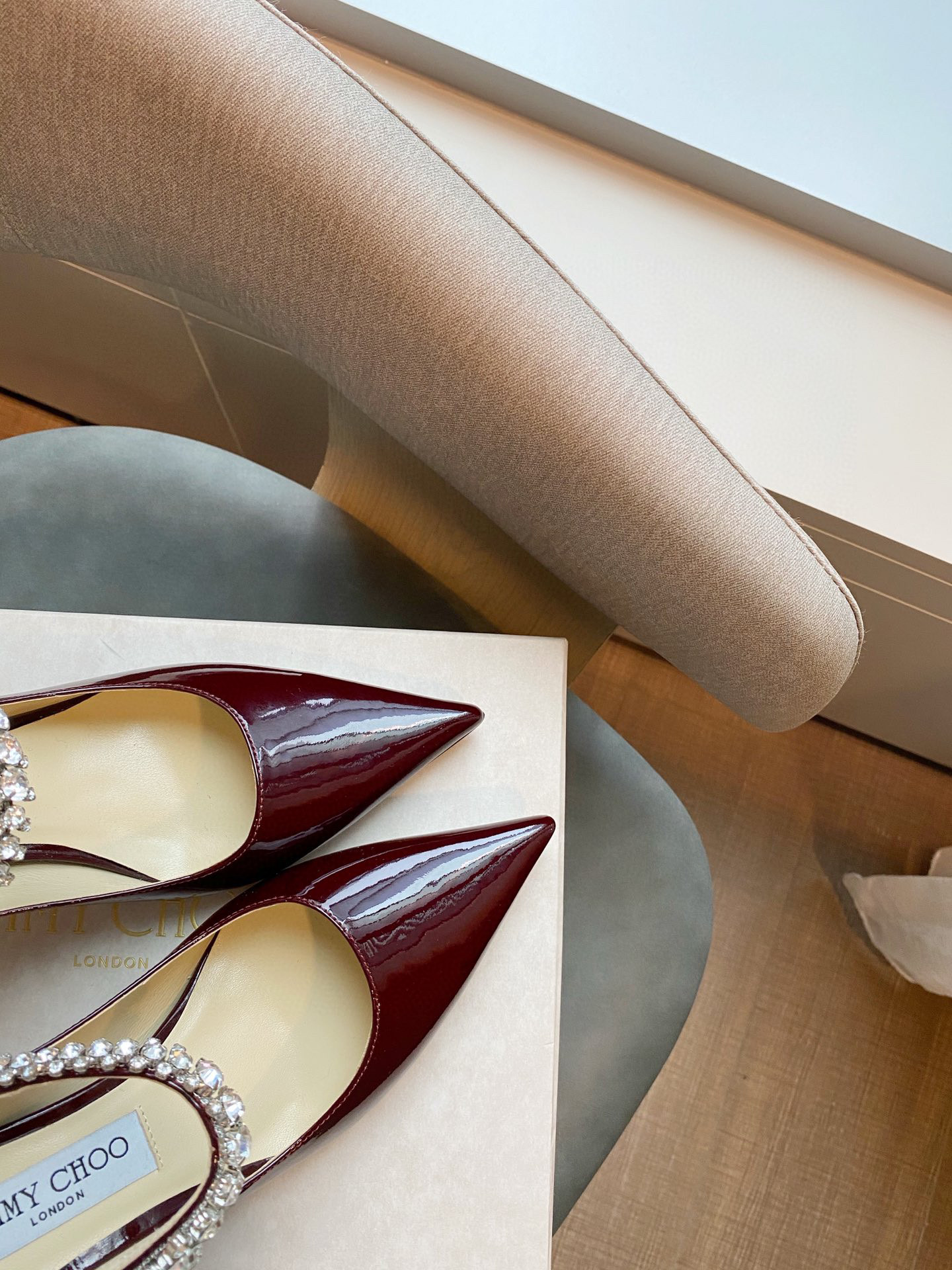 [TOP] Jimmy Choo Bing Heel 6.5cm Crystal Lambskin - 4 Colours