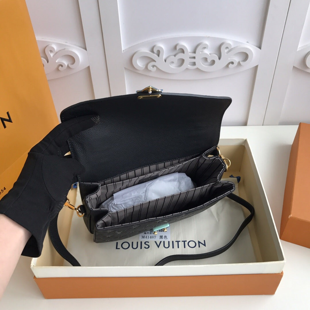 [TOP] Louis Vuitton LV £V Empreinte Pochette Metis 25X19X7cm - Black