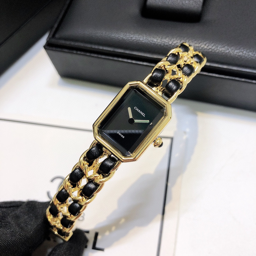 [TOP] CHANEL Premiere Rock Watch - Black & Gold