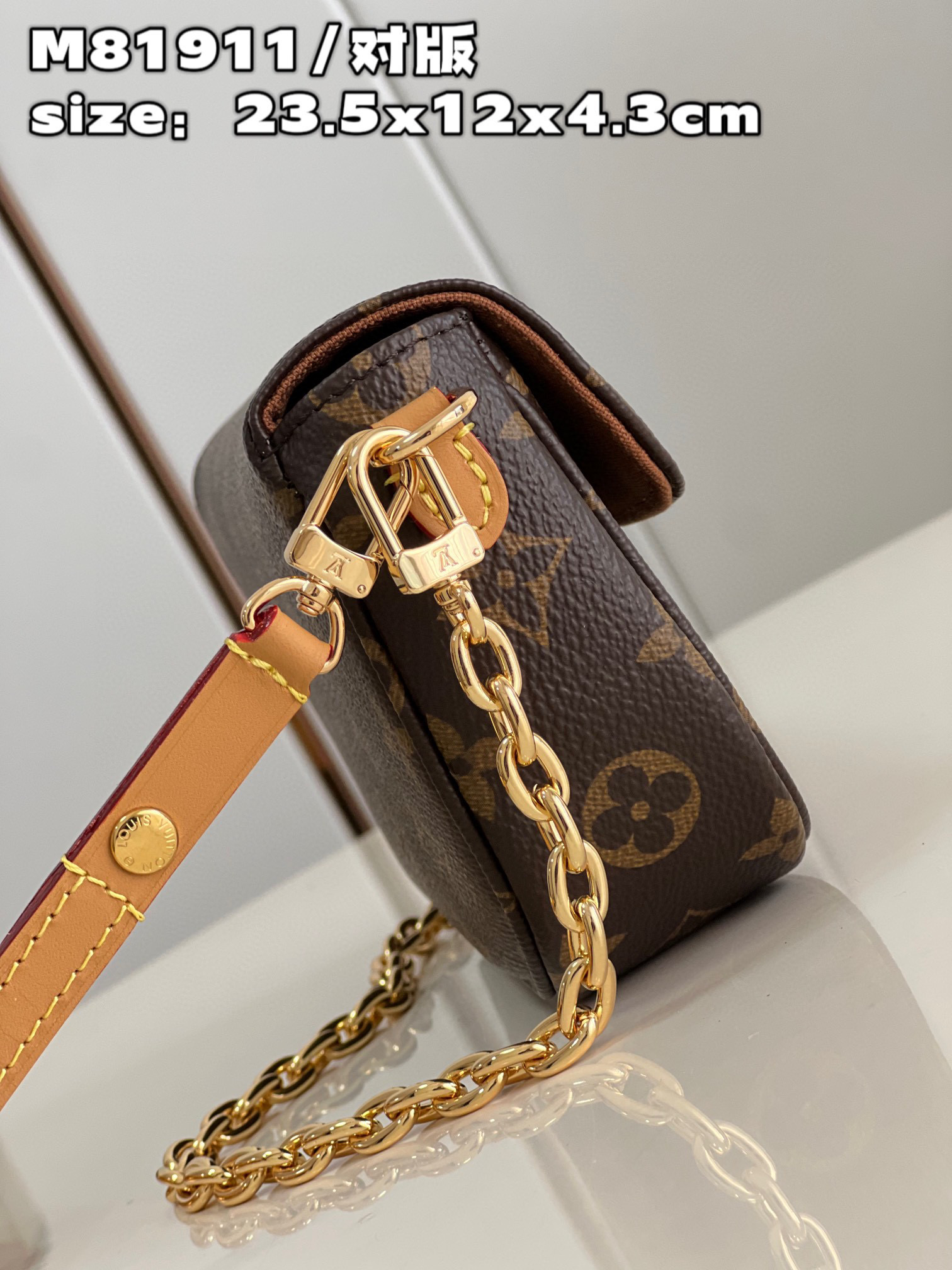 [TOP] Louis Vuitton LV Wallet On Chain Ivy Bag 23.5x12x4.3cm- Monogram