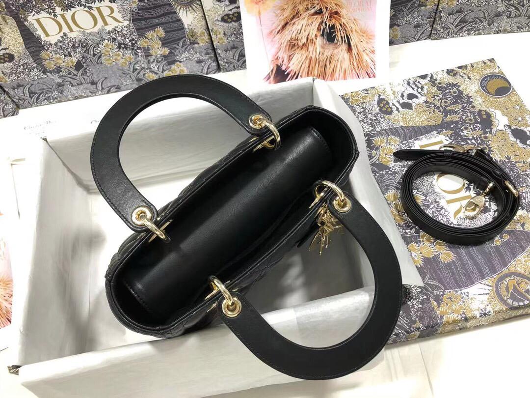 [TOP] Christian Dior Lady Christian Dior Bag Medium - Black