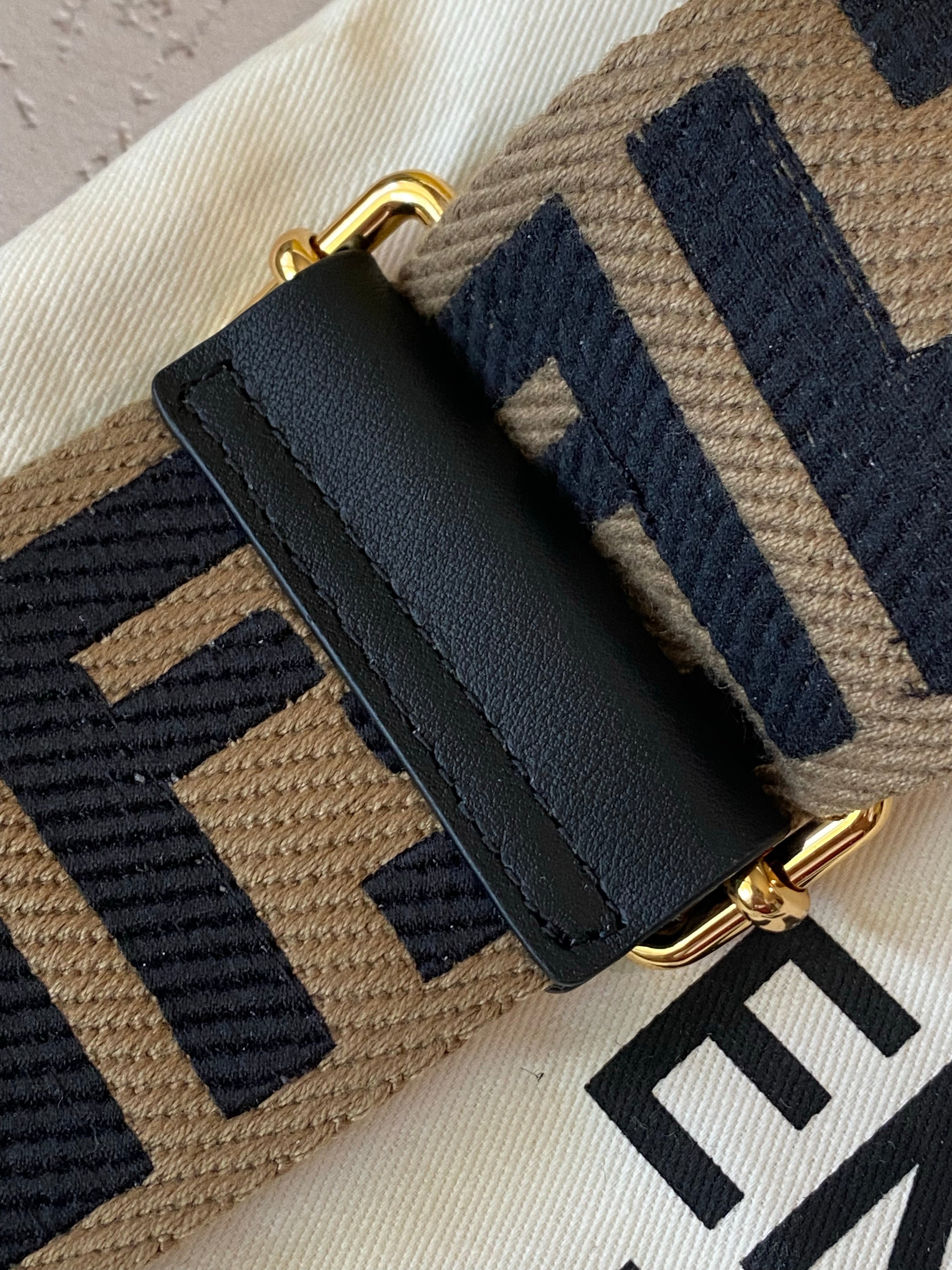 [TOP] FENDI FENDI Canvas Adjustable Strap
