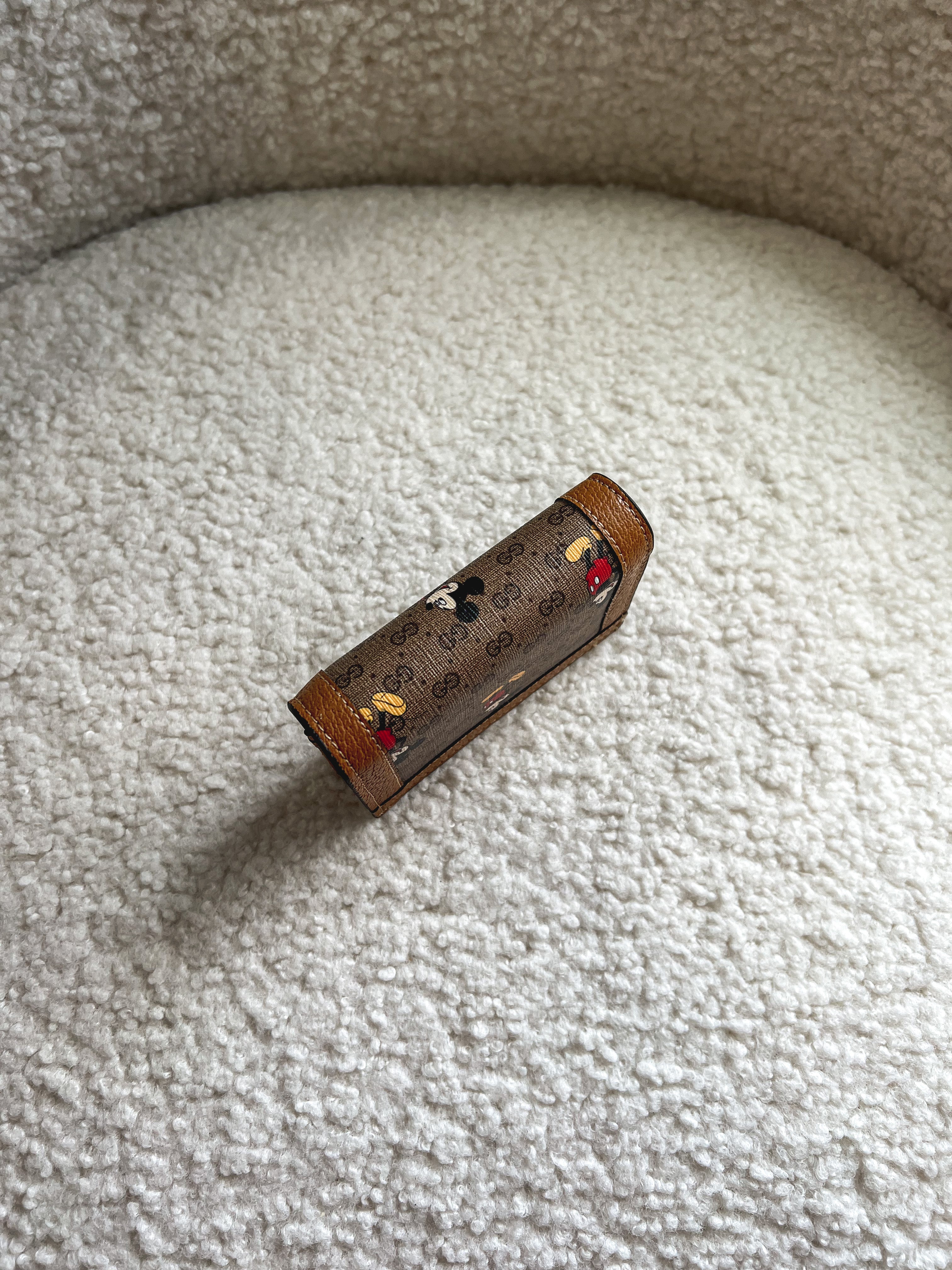 [TOP] GUCCI G*G Disney Mickey Mouse Card Coin Wallet