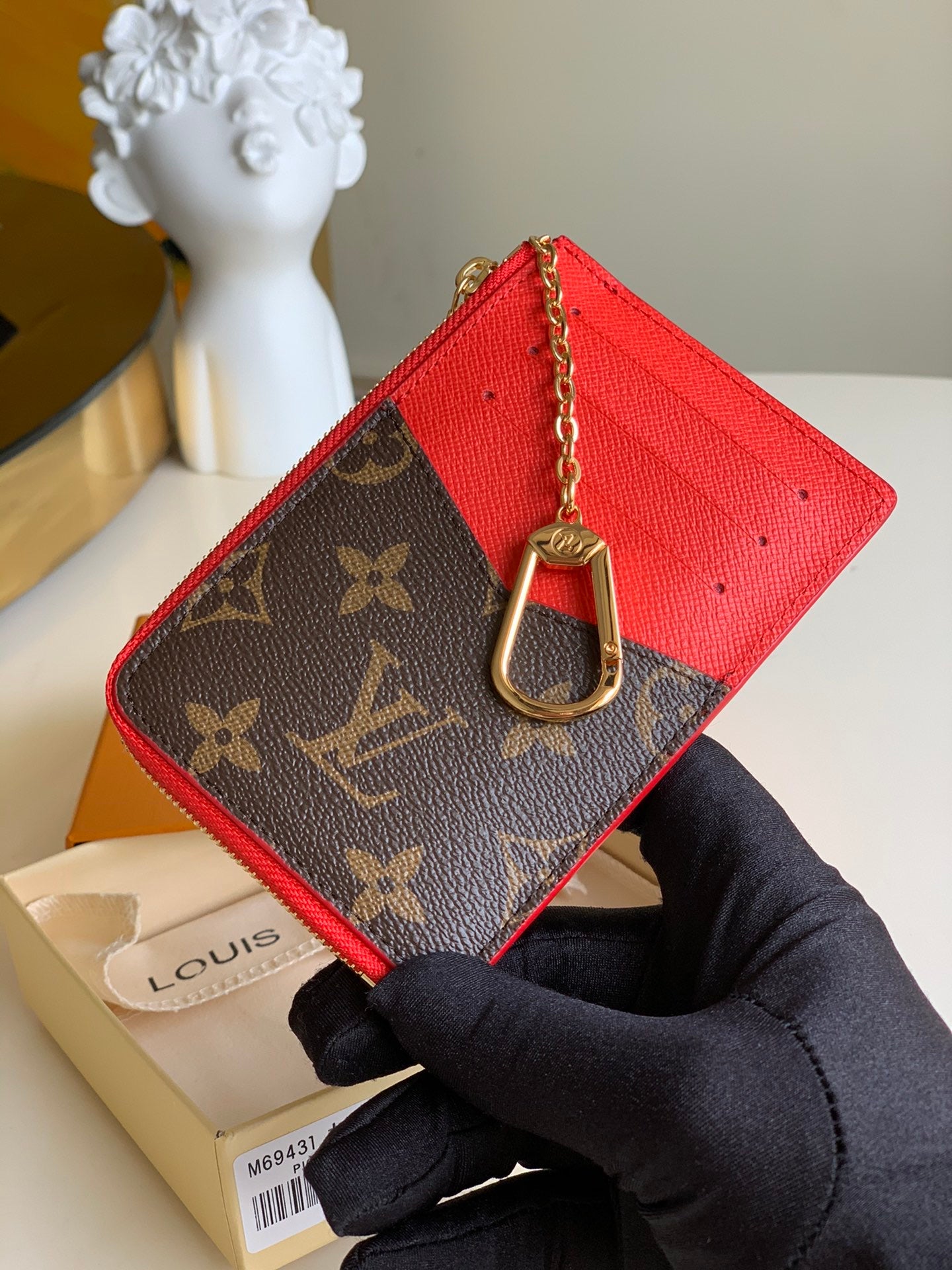 [TOP] Louis Vuitton LV LV Compact Key Wallet - Monogram