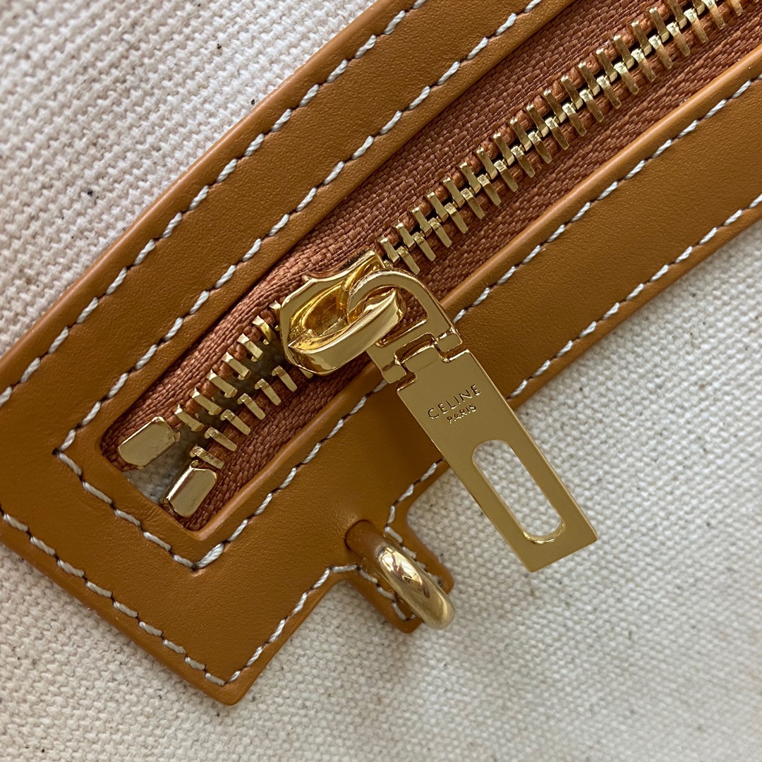 [TOP] CELINE Cabas Canvas Tote Bag 44x32x16