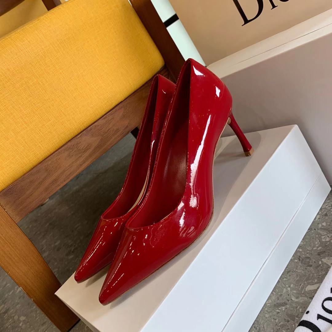 [TOP] Christian Dior Patent Leather High heel - Red