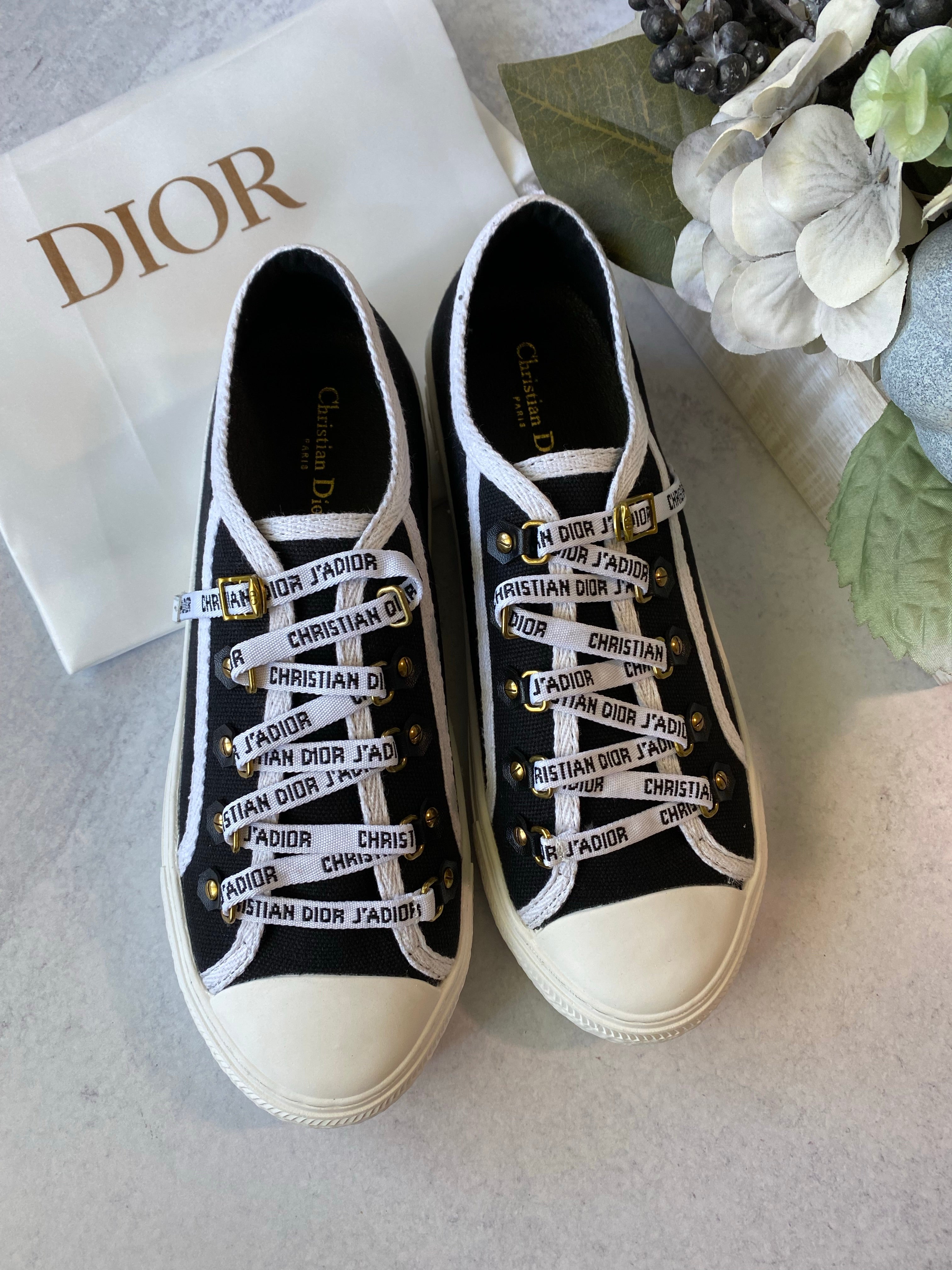 [Top] Christian Dior Walk’n   Canvas Sneakers - Black