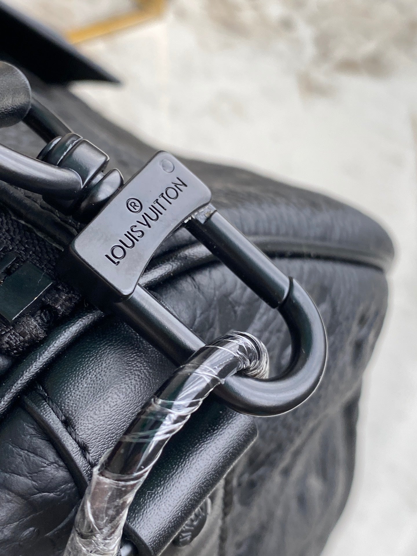 [TOP] Louis Vuitton LV Loui$ Vu!tt0n Keepall Travel Bag 50cm - Taurillon Empreinte Black