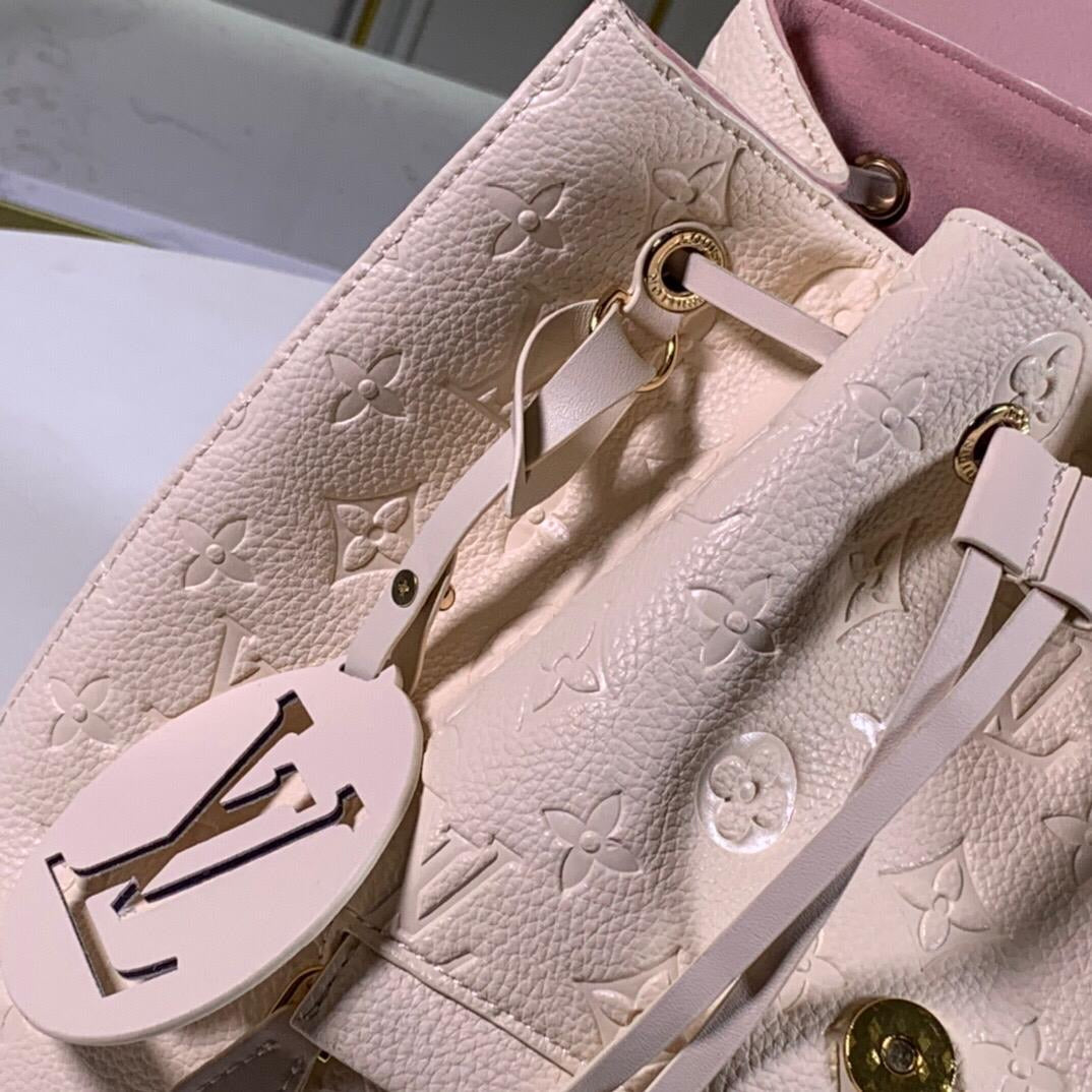 [TOP] Louis Vuitton LV Montsouris Backpack Empreinte PM 27.5 x 33.0 x 14.0cm- WHITE