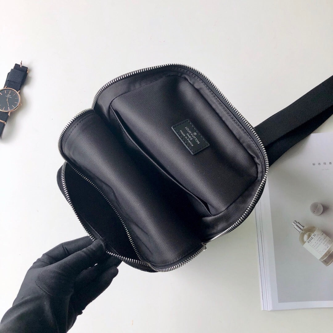 [TOP] Louis Vuitton LV Avenue Damier Ebene Sling Backpack 20x31x10cm- Black