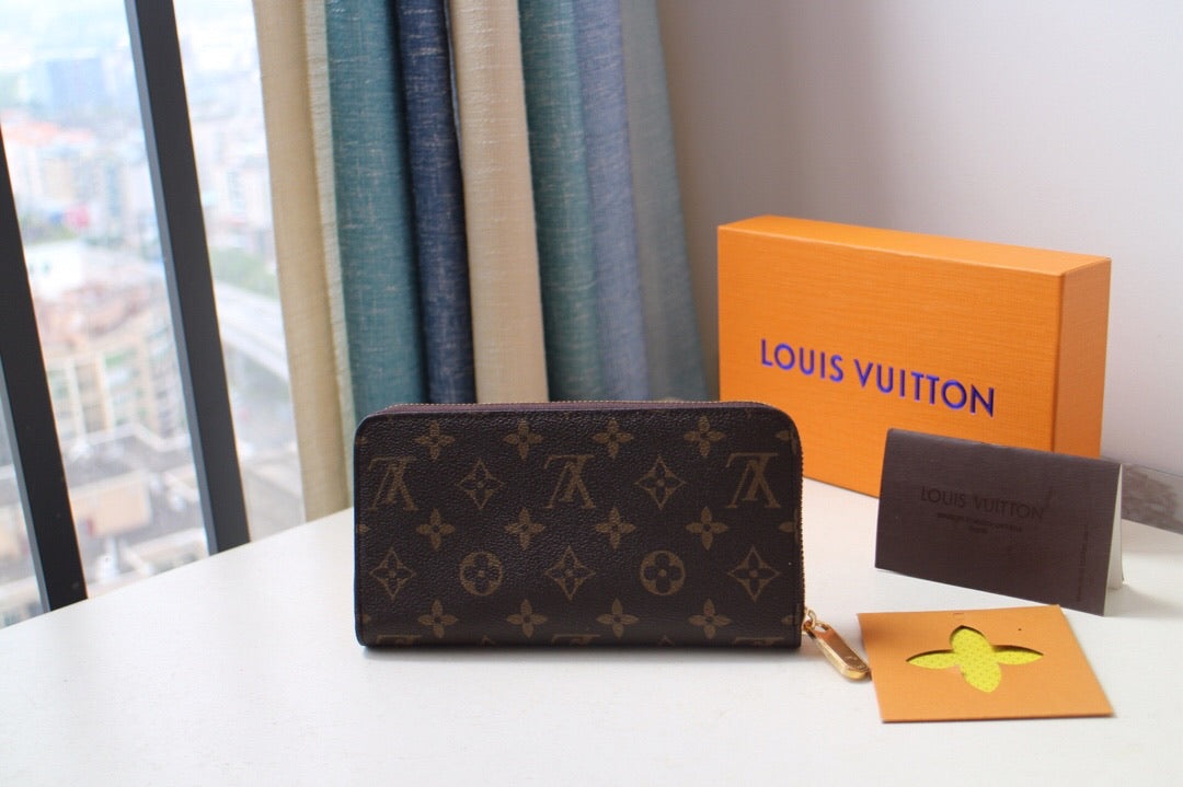 [TOP] Louis Vuitton LV LV Zippy Wallet Monogram - Pink