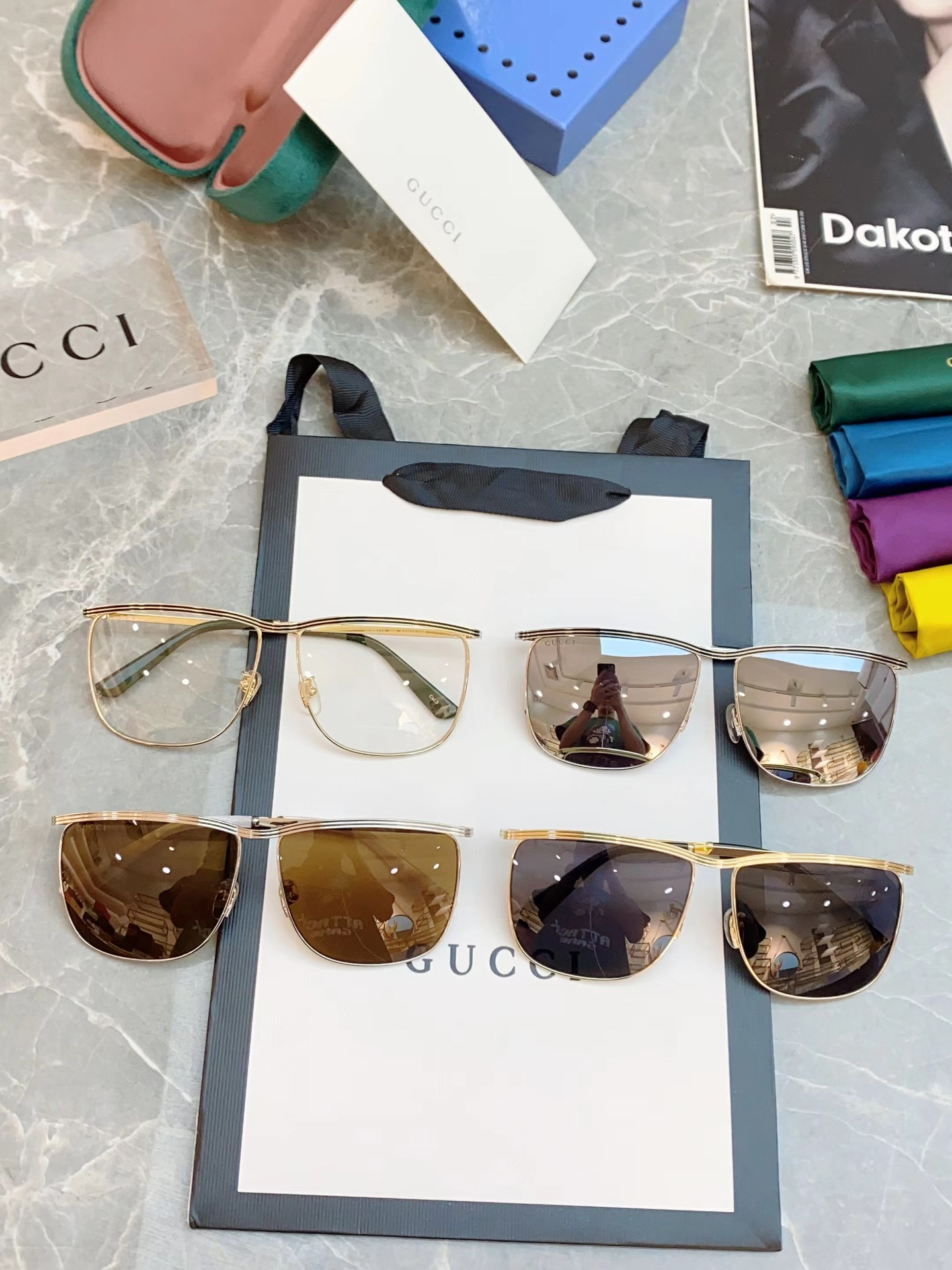 [TOP] Gucci  Sunglasses  - 4 Color