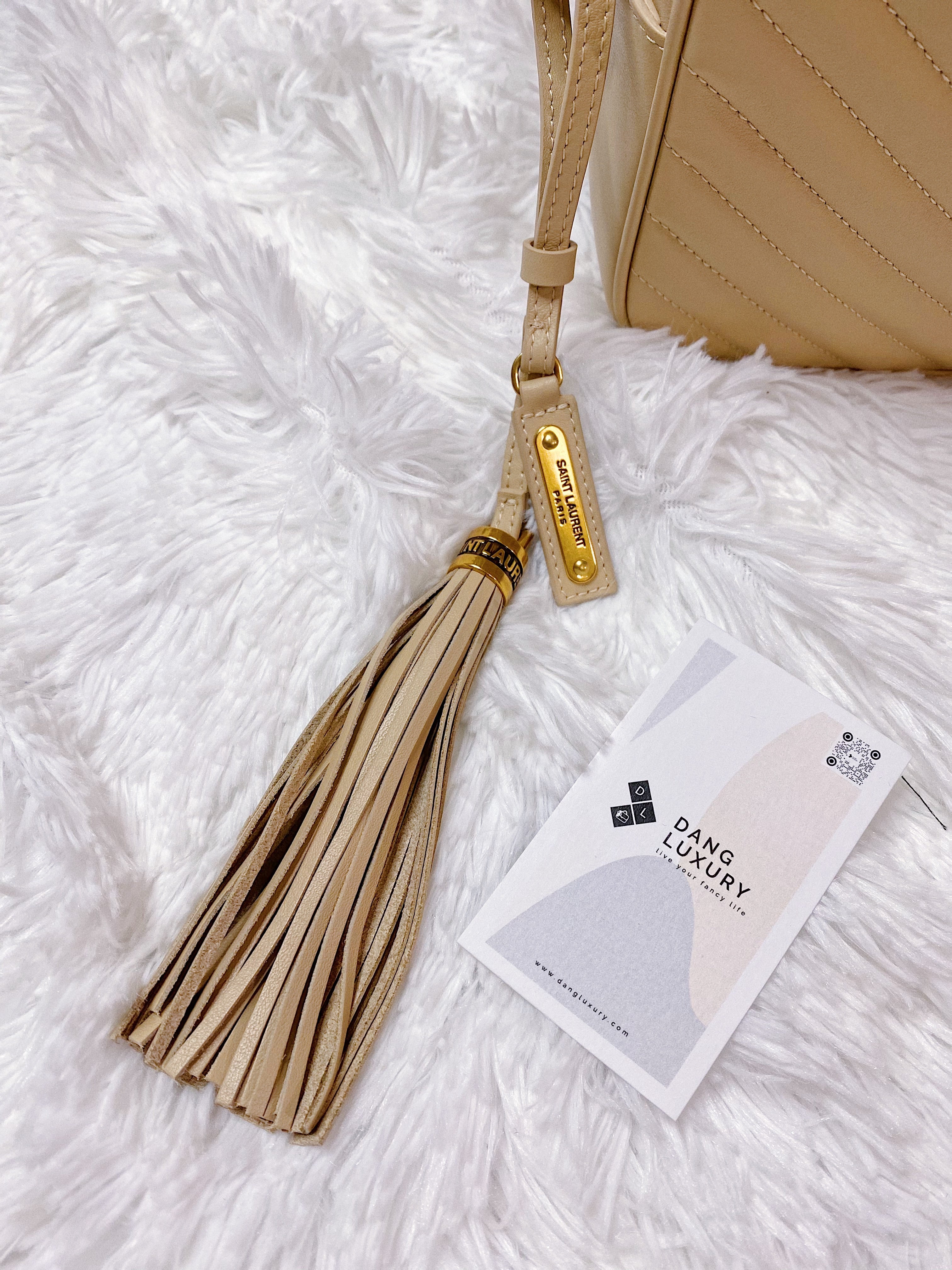 [TOP] Yves Saint Laurent YSL YSL LouLou Camera Bag - BEIGE