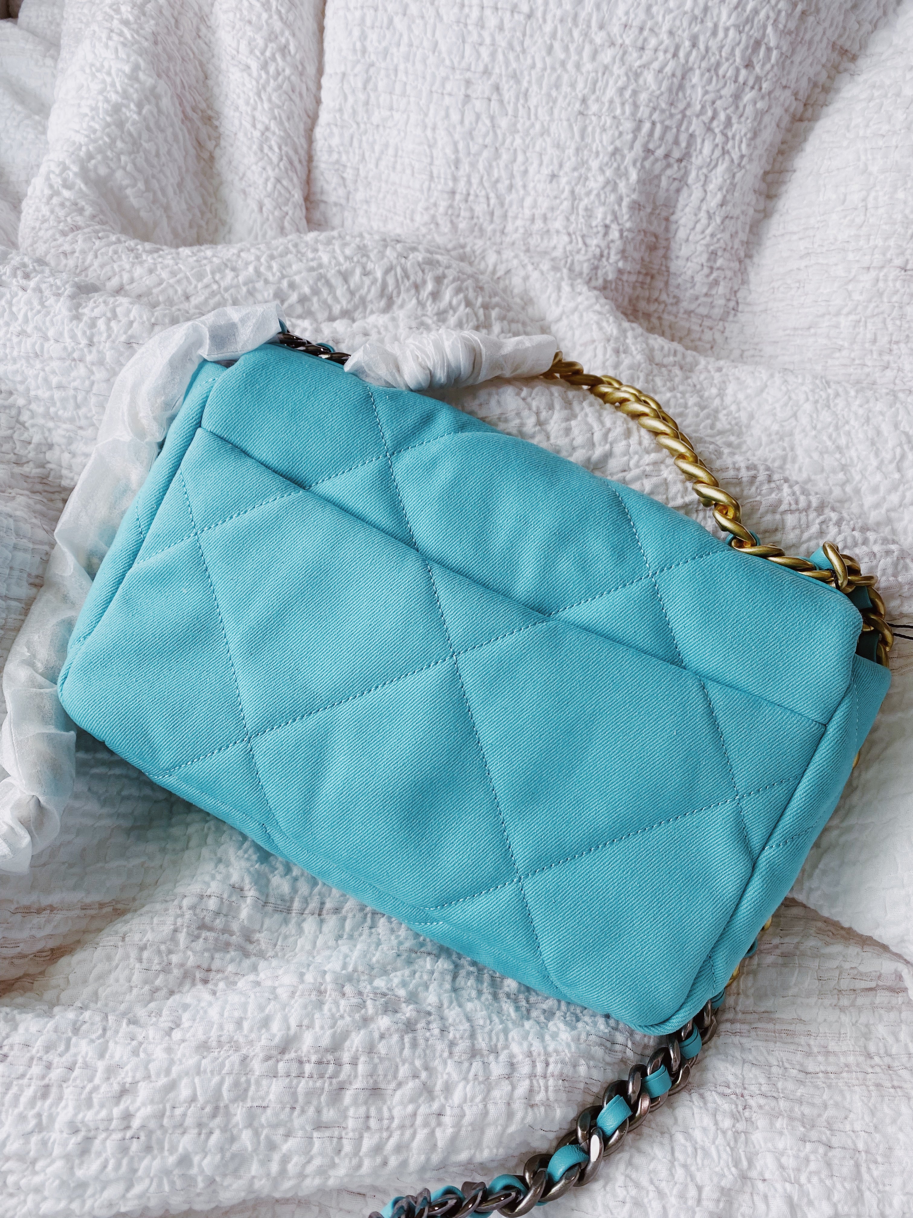 [TOP] CHANEL 19 Bag Small 26cm - Blue