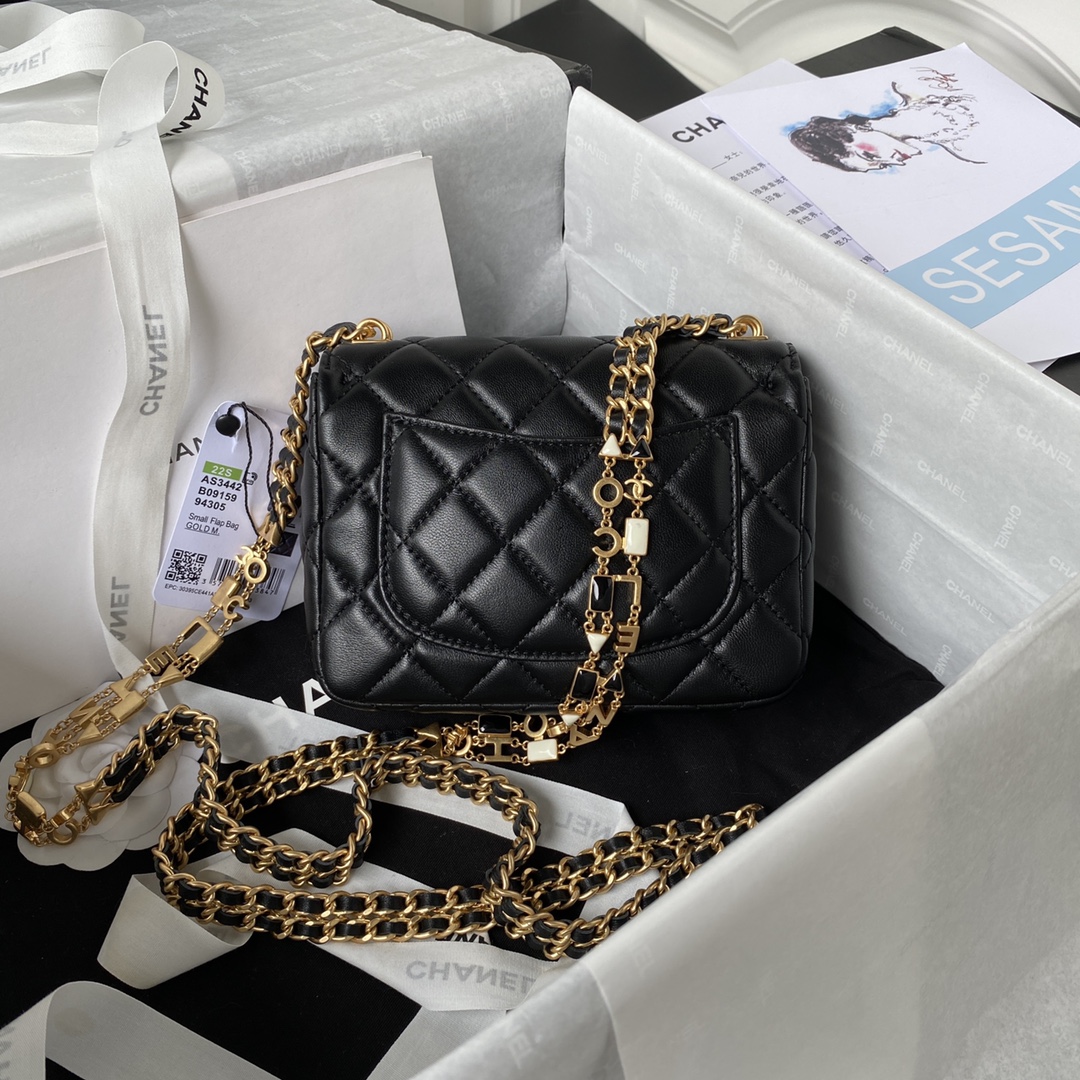 [TOP] CHANEL Classic Flap Bag 16*12*5cm/20.5*17*6.5cm - GHW - 2 Color