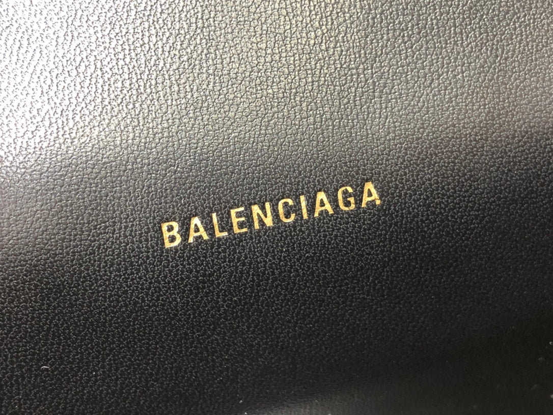 [TOP] BALENCIAGA Hourglass XS Bag 19cm - Black
