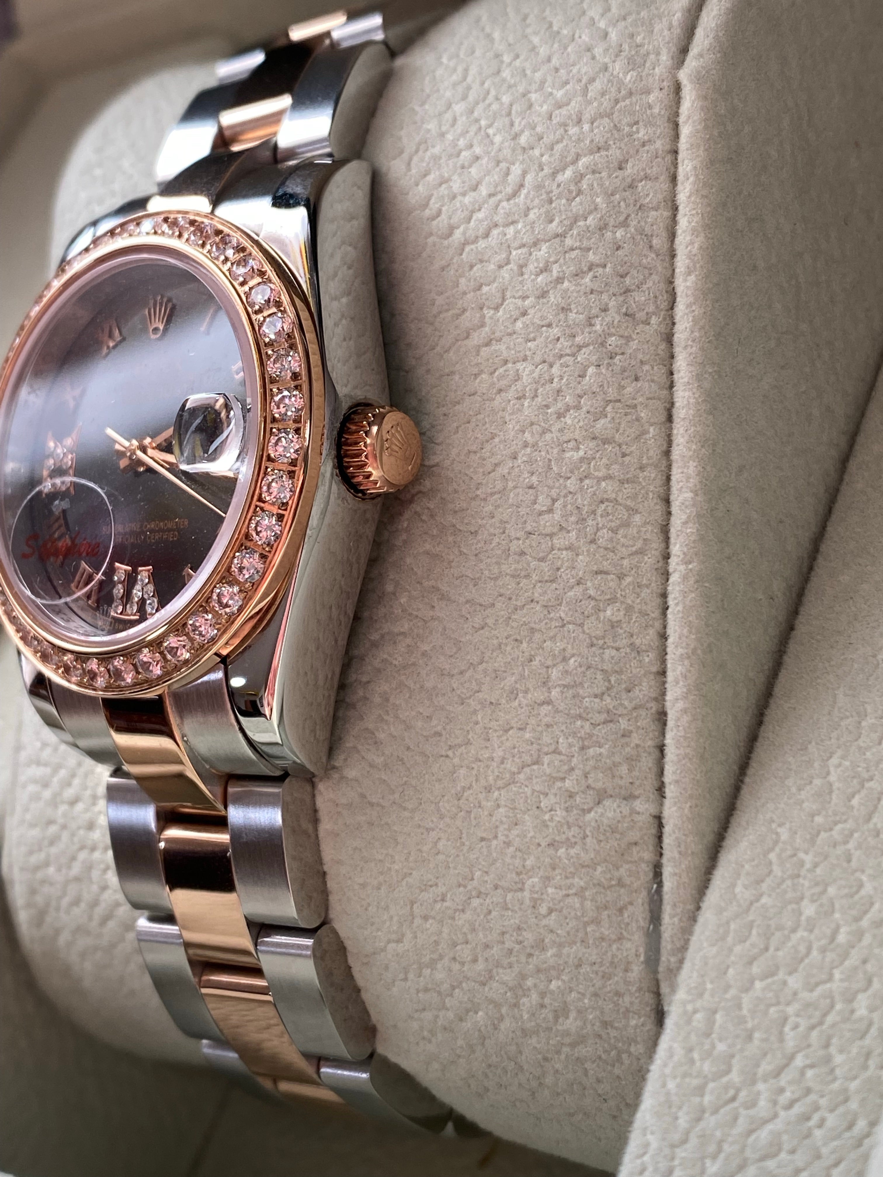 [TOP] ROLEX Roman With Stones - 34mm