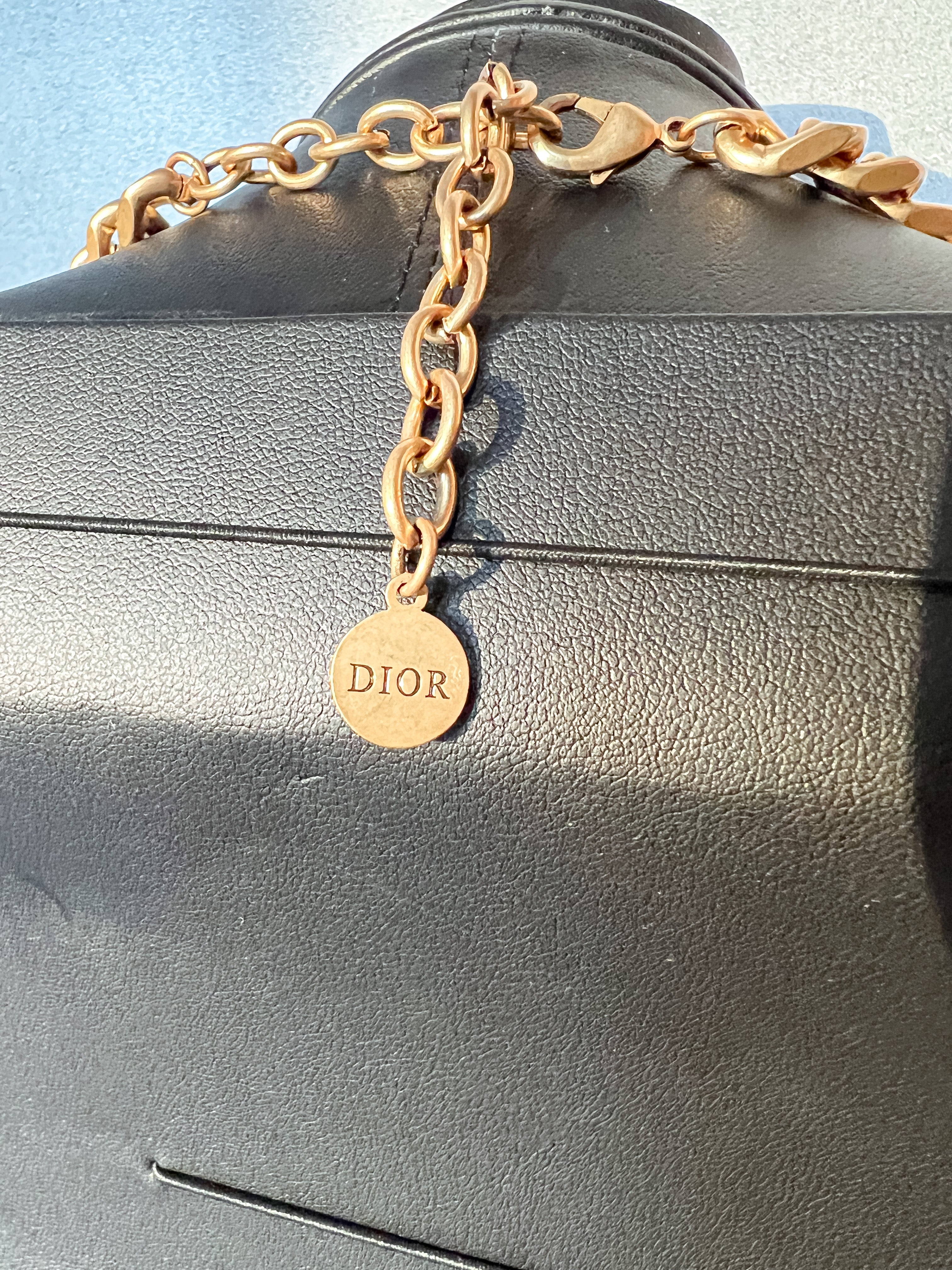 [TOP] Christian Dior 30 Montaigne Necklace Choker - Gold