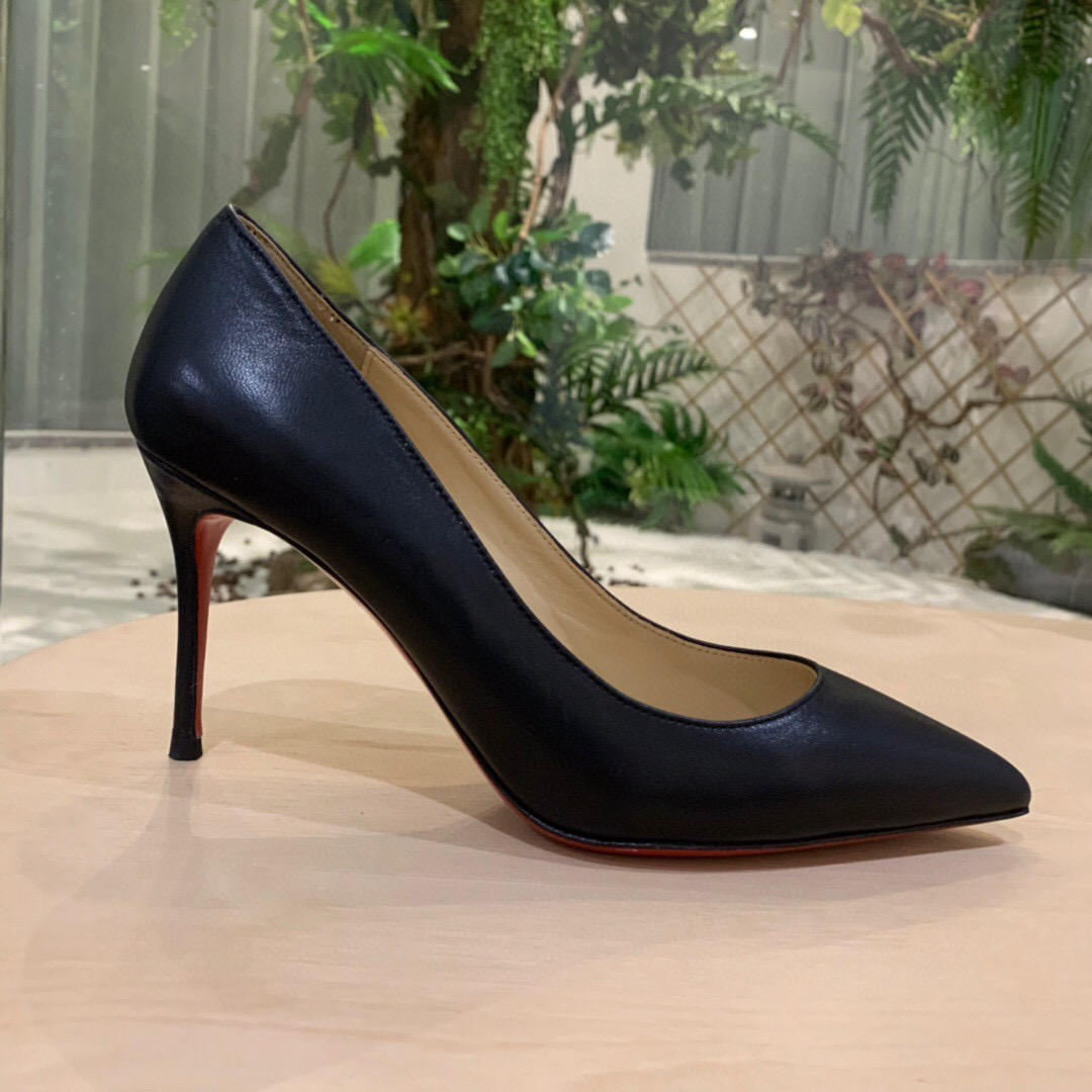 [TOP] Christian Louboutin Sling Back Pumps - Black