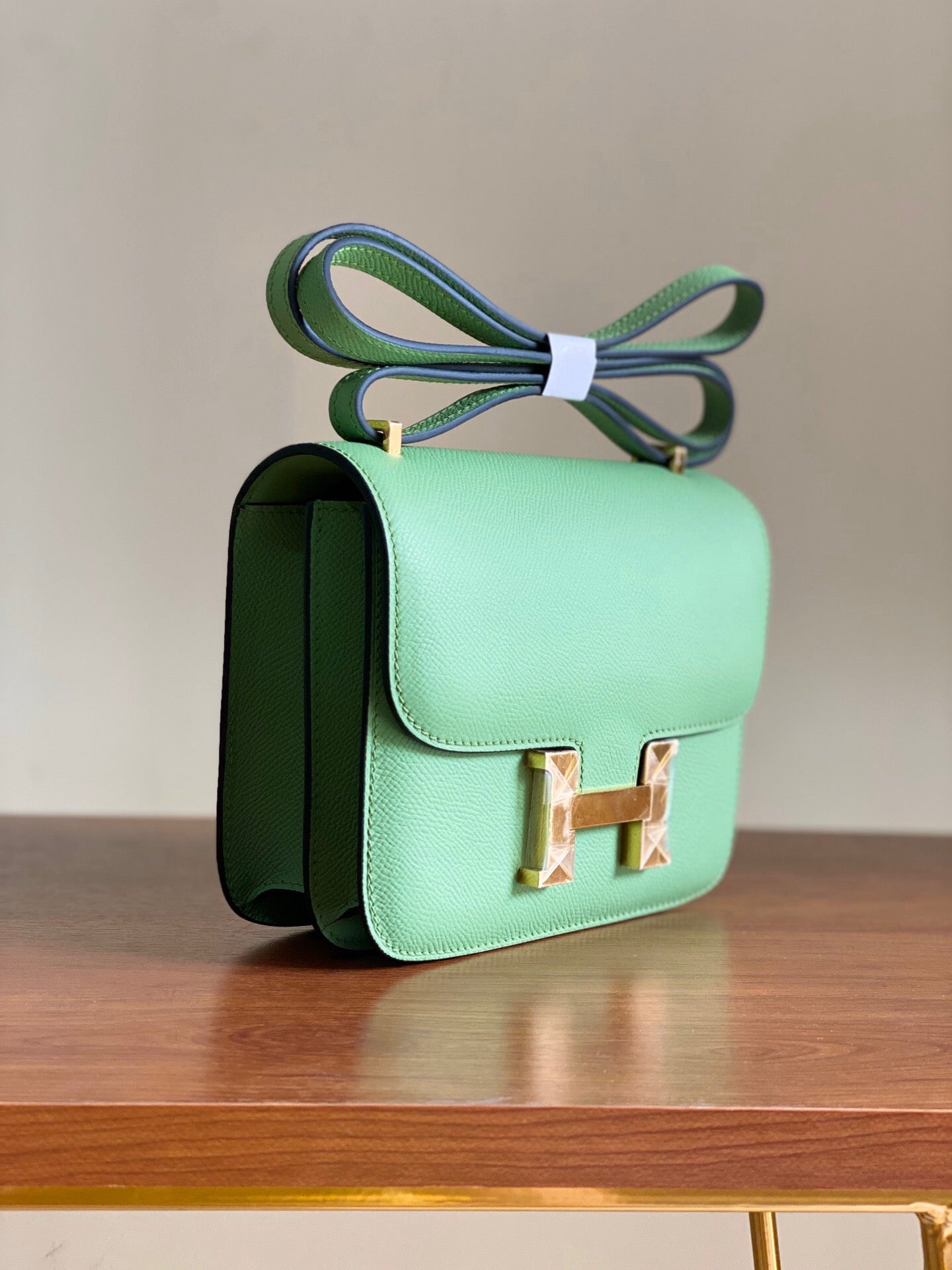 [TOP] HERMES Constance Bag 24cm - Green & GHW