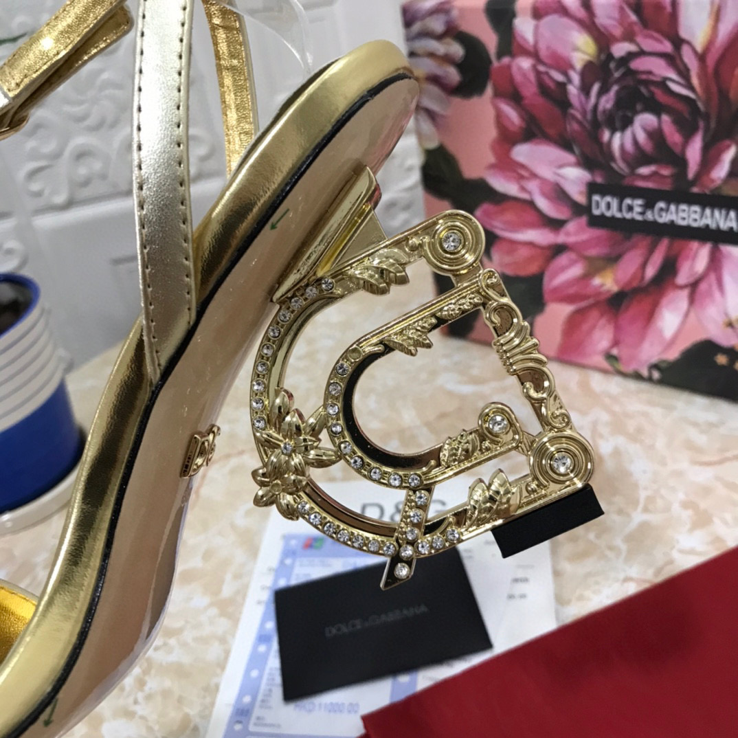 [TOP] Dolce & Gabbana D&G Crystal Logo Heels Pumps - 11 Colours